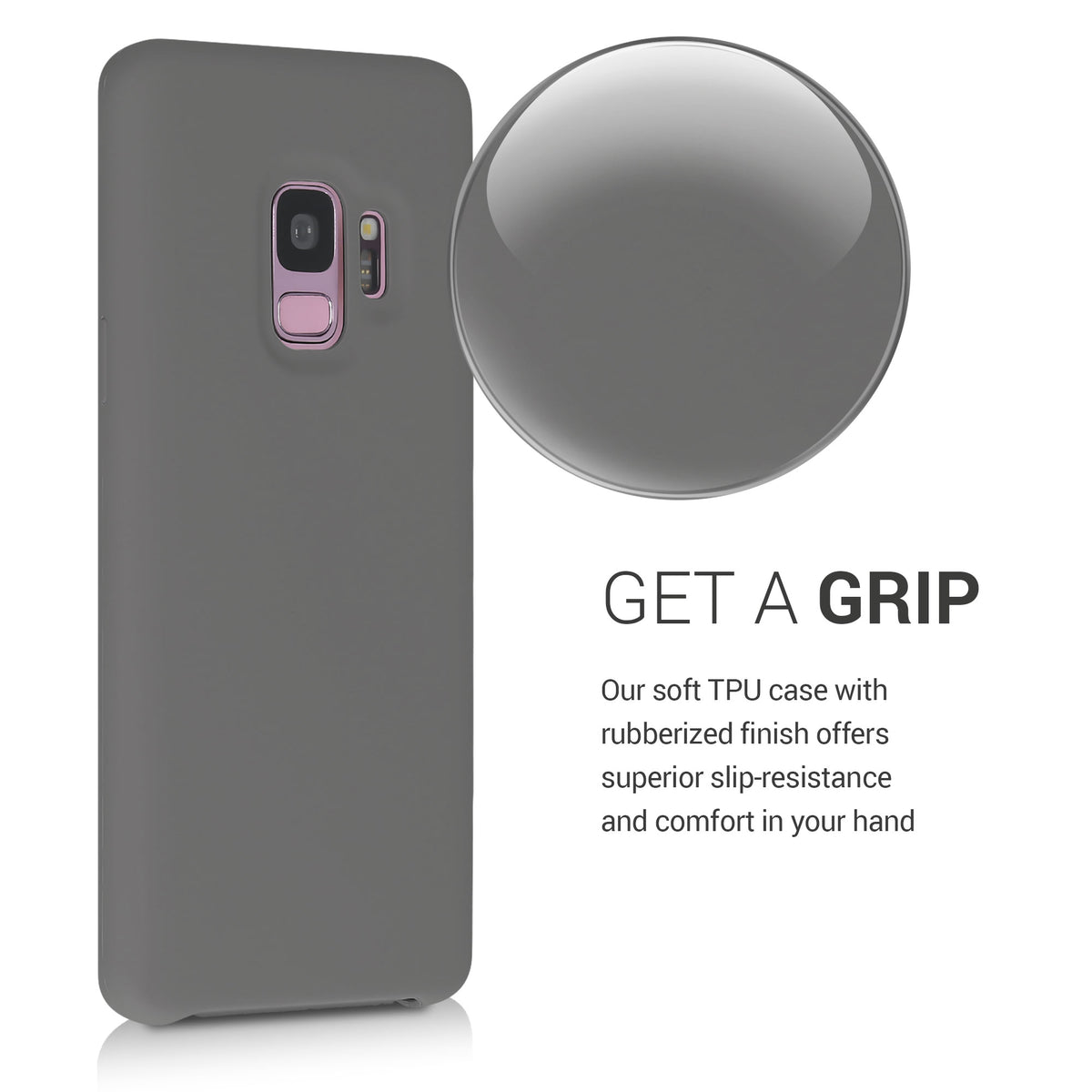 kwmobile Handyhülle für Samsung Galaxy S9 Hülle - Case Silikon - Kabelloses Laden - Schutzhülle Cover