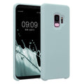 kwmobile Handyhülle für Samsung Galaxy S9 Hülle - Case Silikon - Kabelloses Laden - Schutzhülle Cover in Cool Mint Cool Mint  