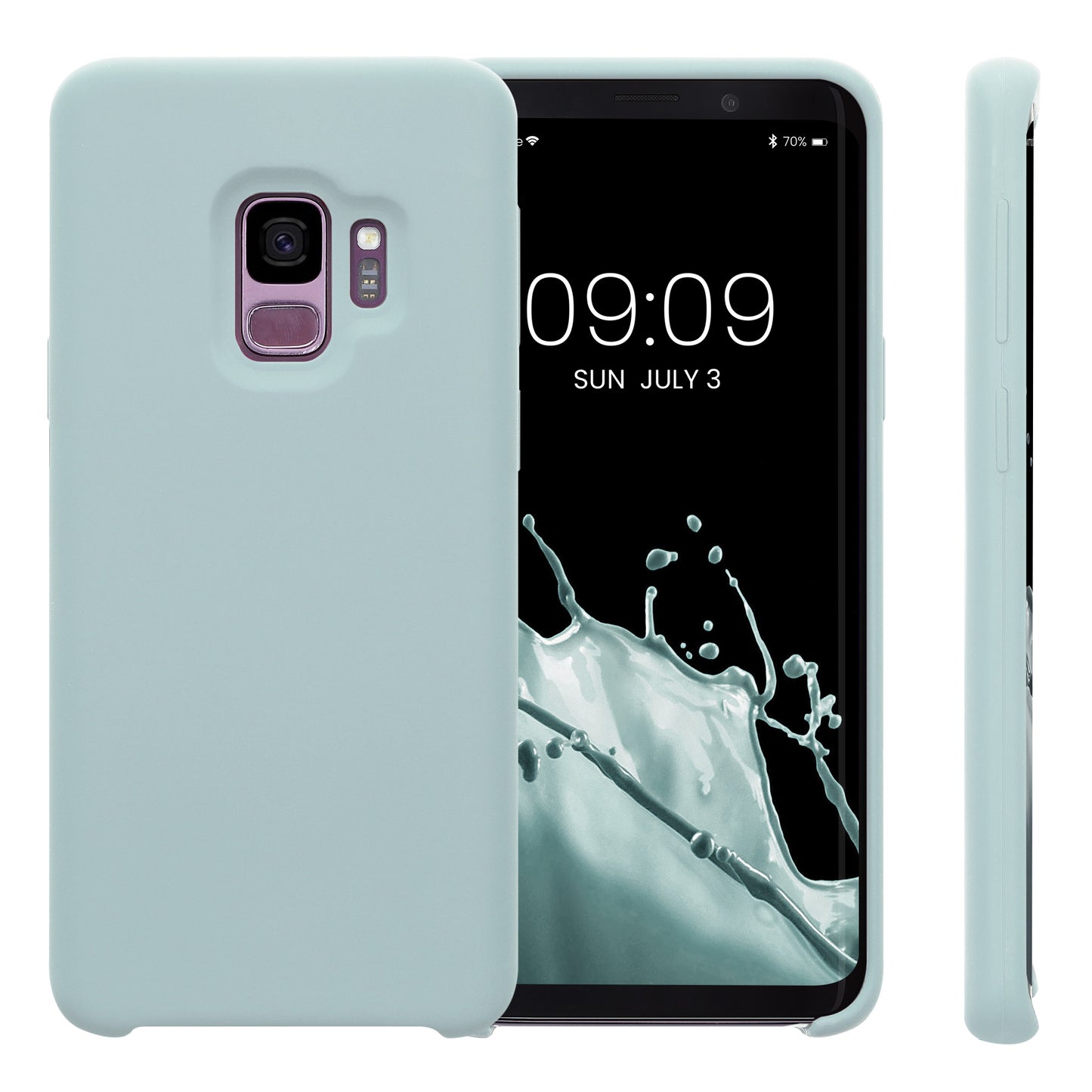 kwmobile Handyhülle für Samsung Galaxy S9 Hülle - Case Silikon - Kabelloses Laden - Schutzhülle Cover