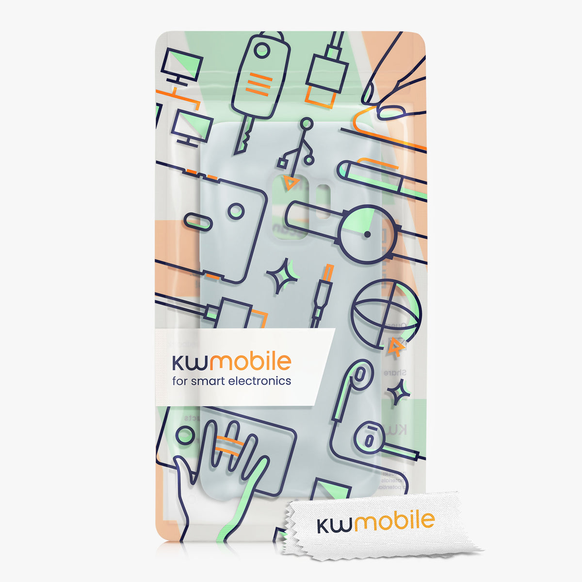 kwmobile Handyhülle für Samsung Galaxy S9 Hülle - Case Silikon - Kabelloses Laden - Schutzhülle Cover