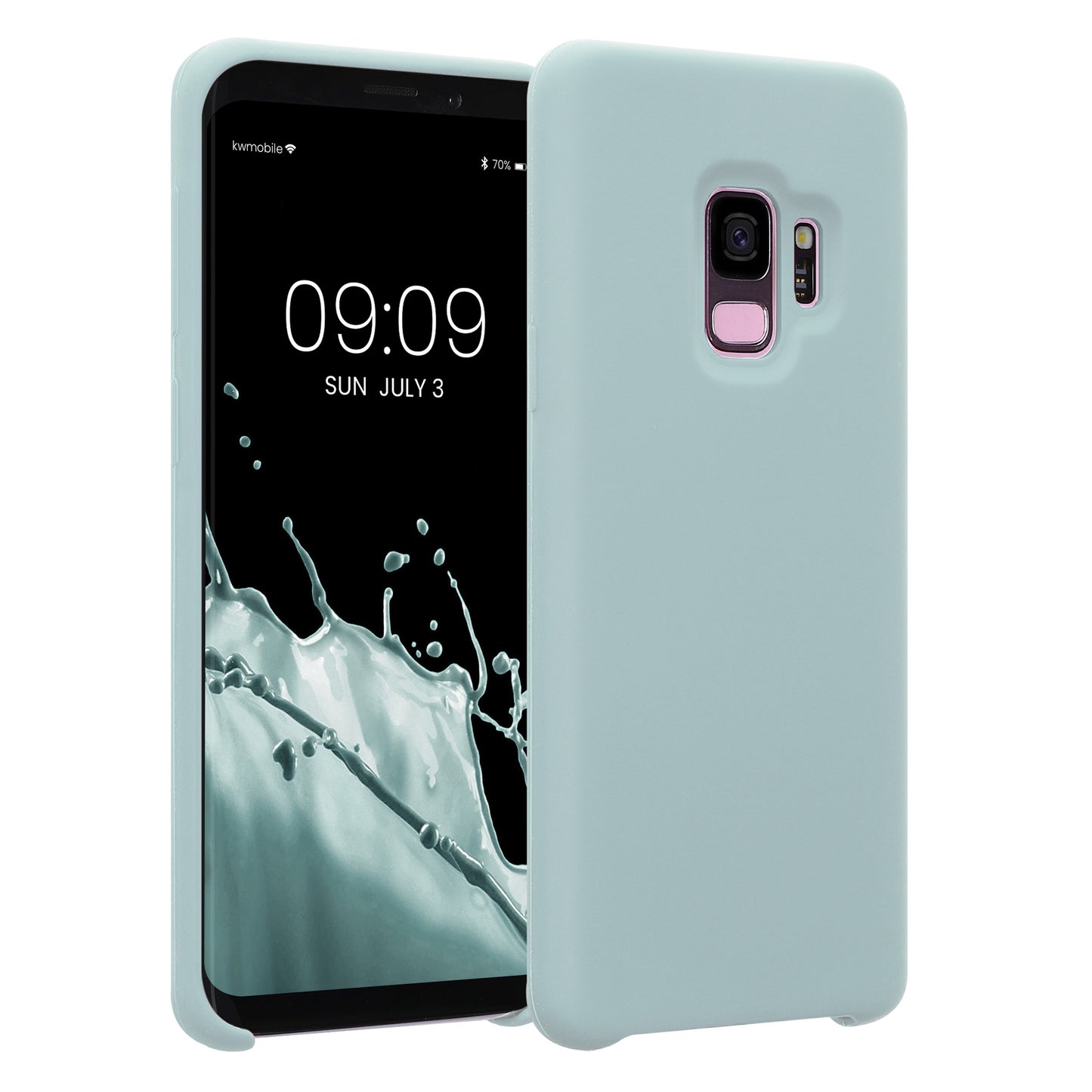 kwmobile Handyhülle für Samsung Galaxy S9 Hülle - Case Silikon - Kabelloses Laden - Schutzhülle Cover