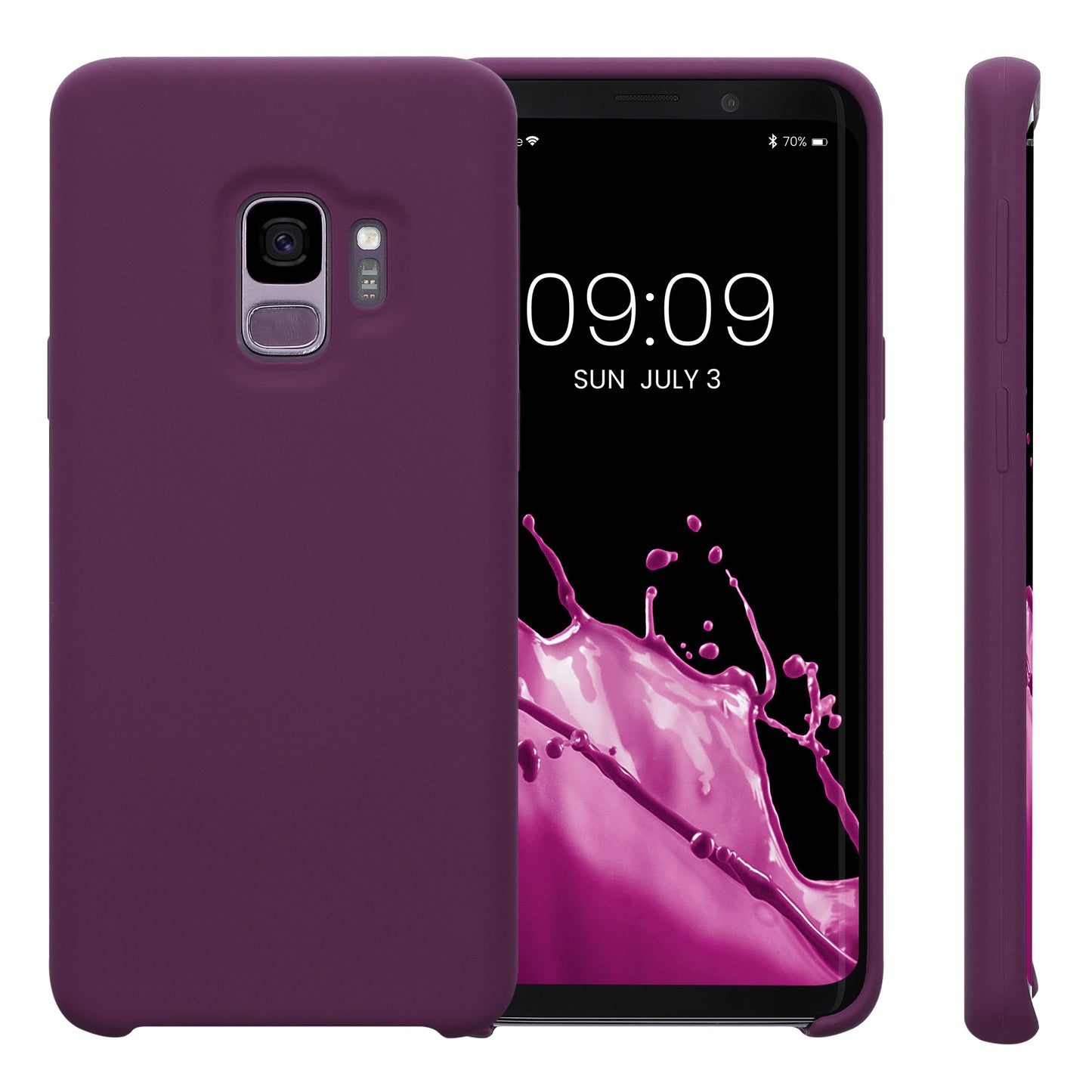 kwmobile Handyhülle für Samsung Galaxy S9 Hülle - Case Silikon - Kabelloses Laden - Schutzhülle Cover