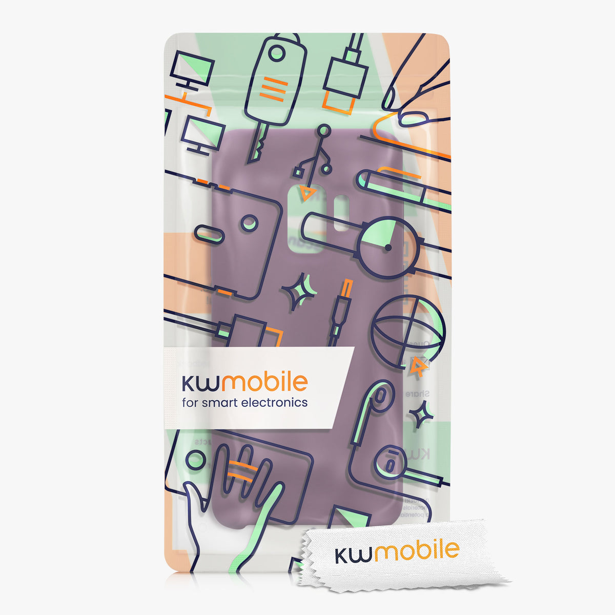 kwmobile Handyhülle für Samsung Galaxy S9 Hülle - Case Silikon - Kabelloses Laden - Schutzhülle Cover