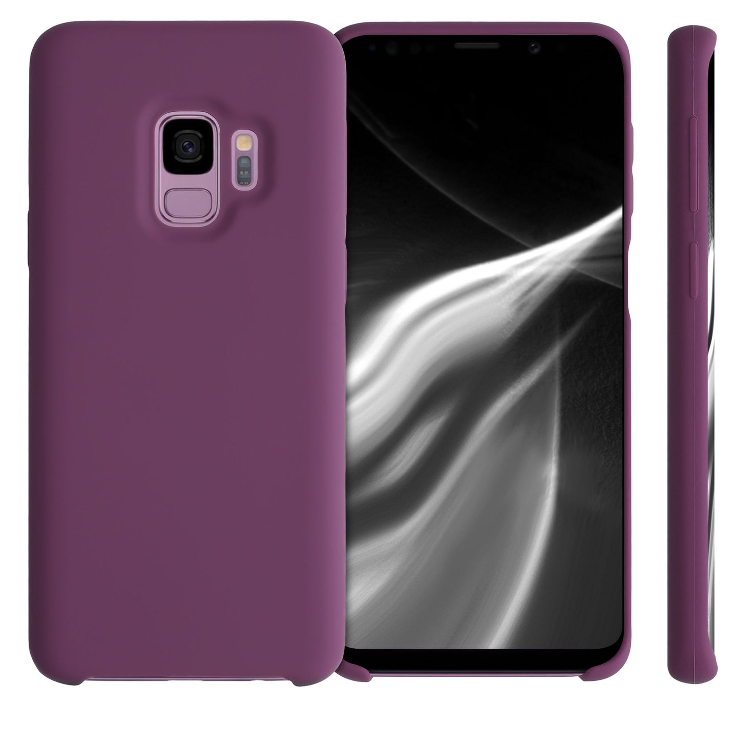 kwmobile Handyhülle für Samsung Galaxy S9 Hülle - Case Silikon - Kabelloses Laden - Schutzhülle Cover
