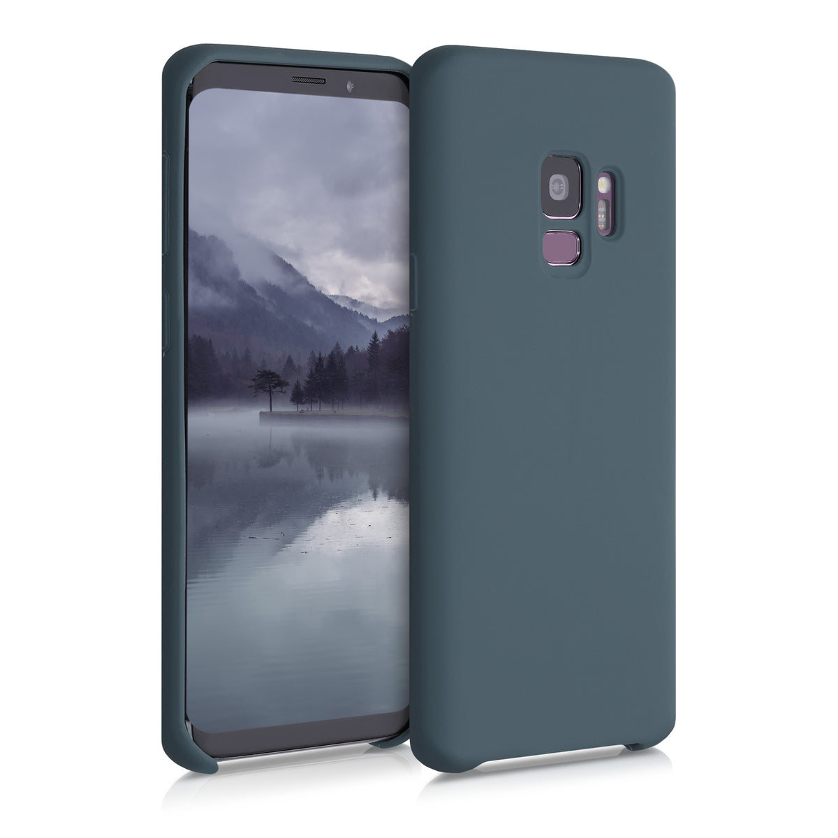 kwmobile Handyhülle für Samsung Galaxy S9 Hülle - Case Silikon - Kabelloses Laden - Schutzhülle Cover