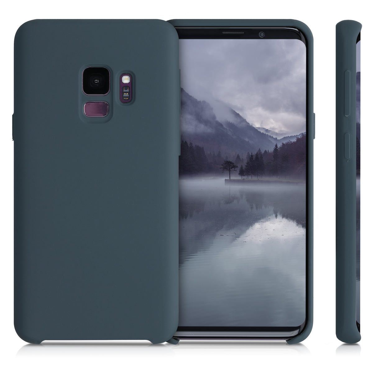 kwmobile Handyhülle für Samsung Galaxy S9 Hülle - Case Silikon - Kabelloses Laden - Schutzhülle Cover