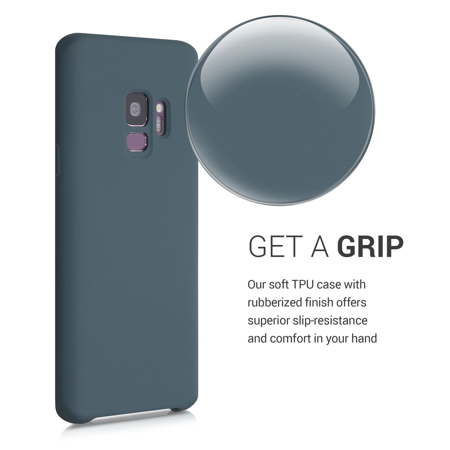 kwmobile Handyhülle für Samsung Galaxy S9 Hülle - Case Silikon - Kabelloses Laden - Schutzhülle Cover