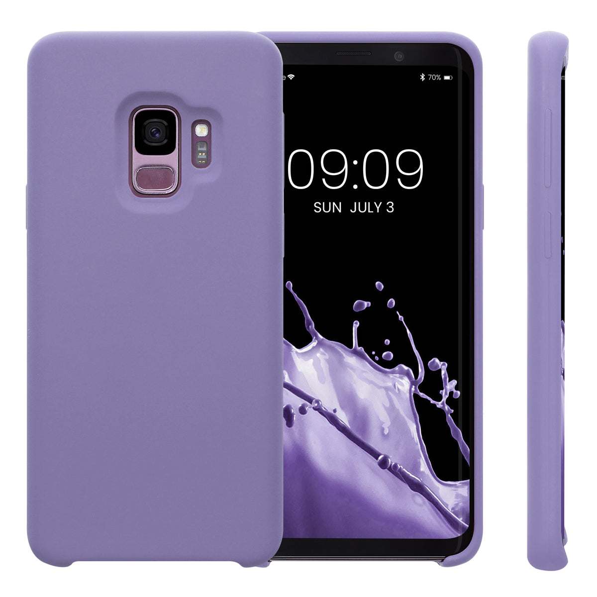 kwmobile Handyhülle für Samsung Galaxy S9 Hülle - Case Silikon - Kabelloses Laden - Schutzhülle Cover