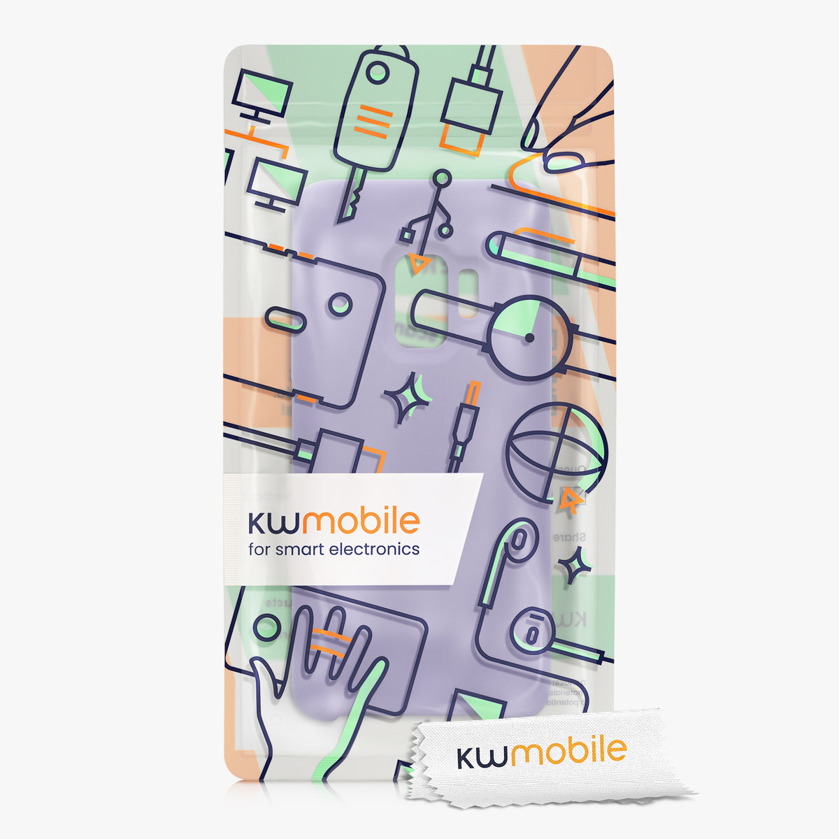 kwmobile Handyhülle für Samsung Galaxy S9 Hülle - Case Silikon - Kabelloses Laden - Schutzhülle Cover
