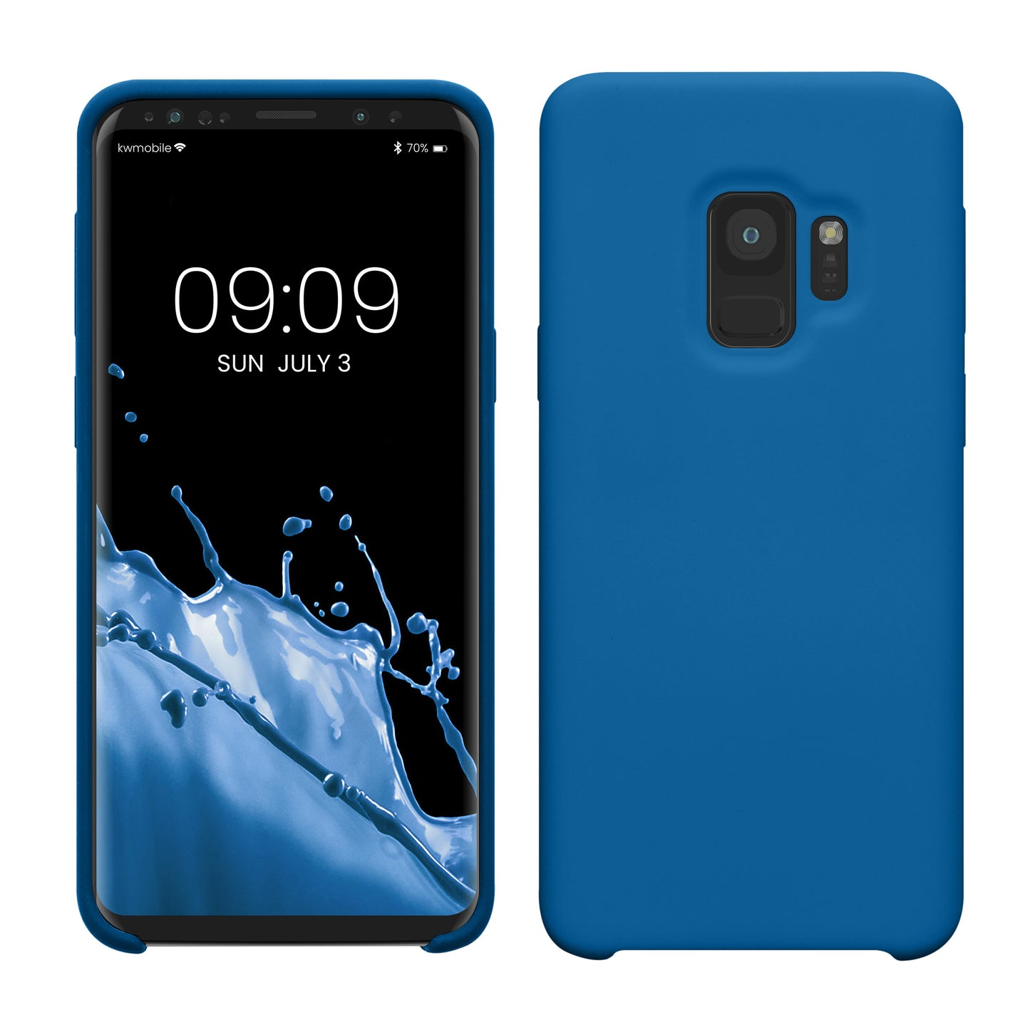 kwmobile Handyhülle für Samsung Galaxy S9 Hülle - Case Silikon - Kabelloses Laden - Schutzhülle Cover