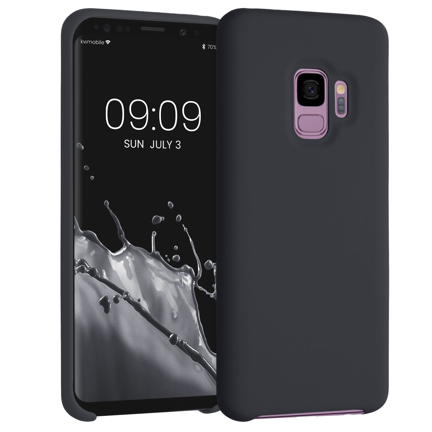 kwmobile Handyhülle für Samsung Galaxy S9 Hülle - Case Silikon - Kabelloses Laden - Schutzhülle Cover