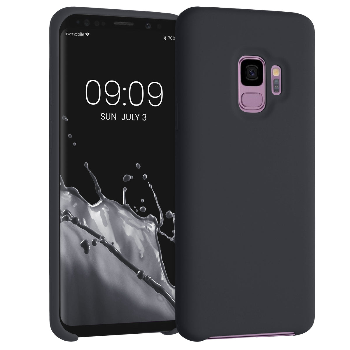 kwmobile Handyhülle für Samsung Galaxy S9 Hülle - Case Silikon - Kabelloses Laden - Schutzhülle Cover