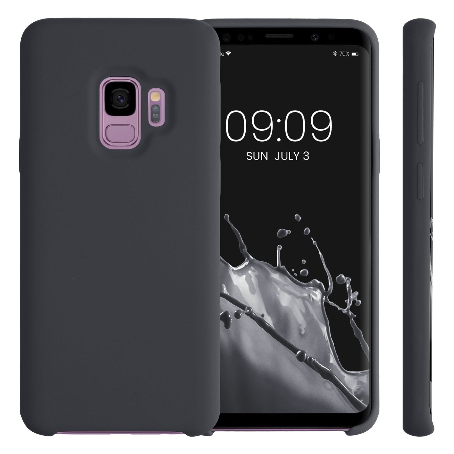 kwmobile Handyhülle für Samsung Galaxy S9 Hülle - Case Silikon - Kabelloses Laden - Schutzhülle Cover