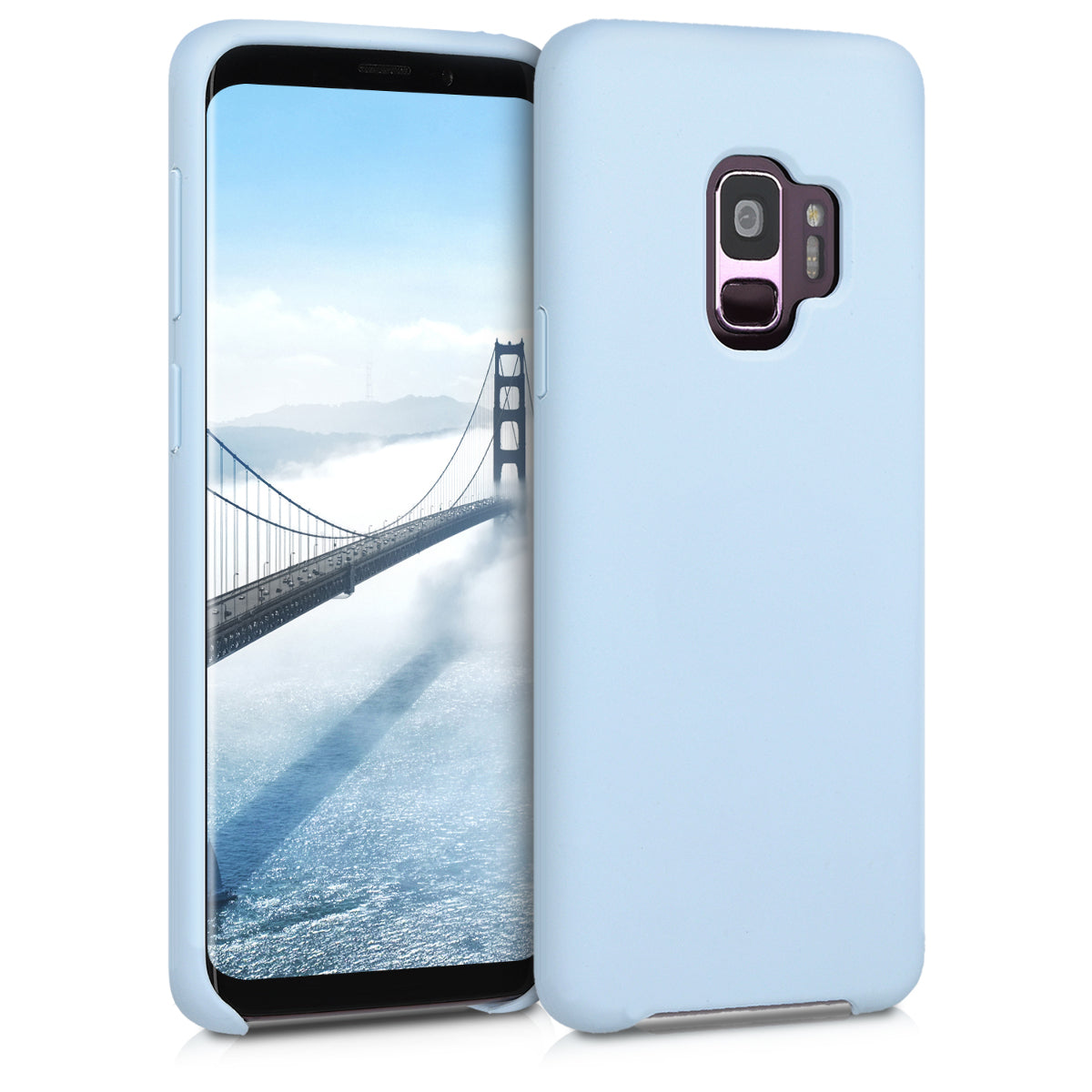 kwmobile Handyhülle für Samsung Galaxy S9 Hülle - Case Silikon - Kabelloses Laden - Schutzhülle Cover