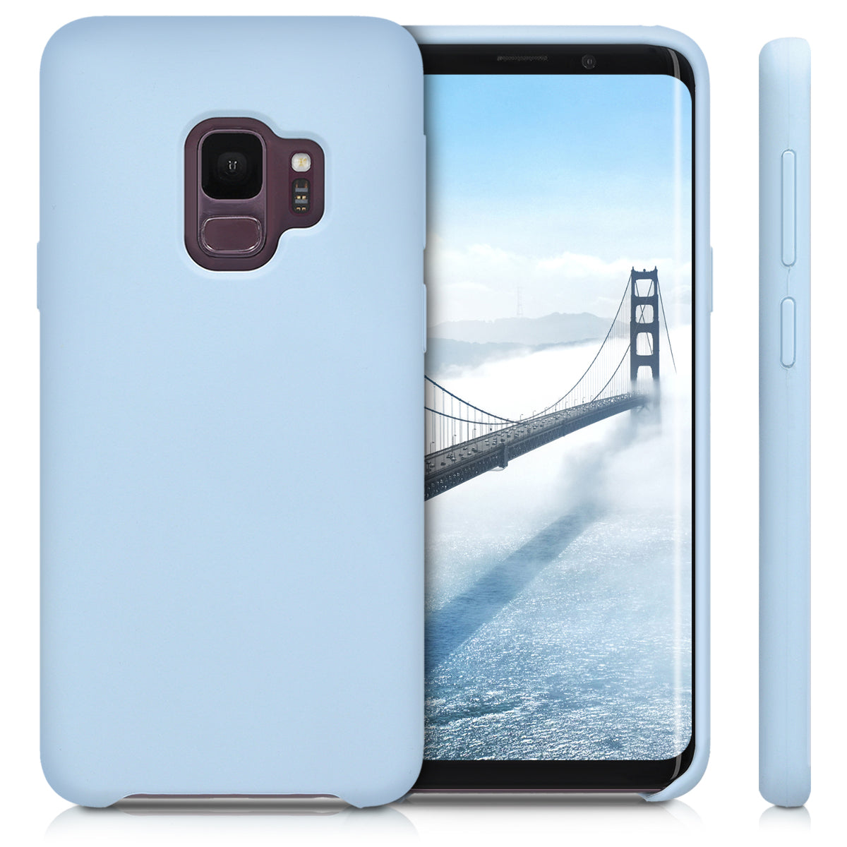 kwmobile Handyhülle für Samsung Galaxy S9 Hülle - Case Silikon - Kabelloses Laden - Schutzhülle Cover