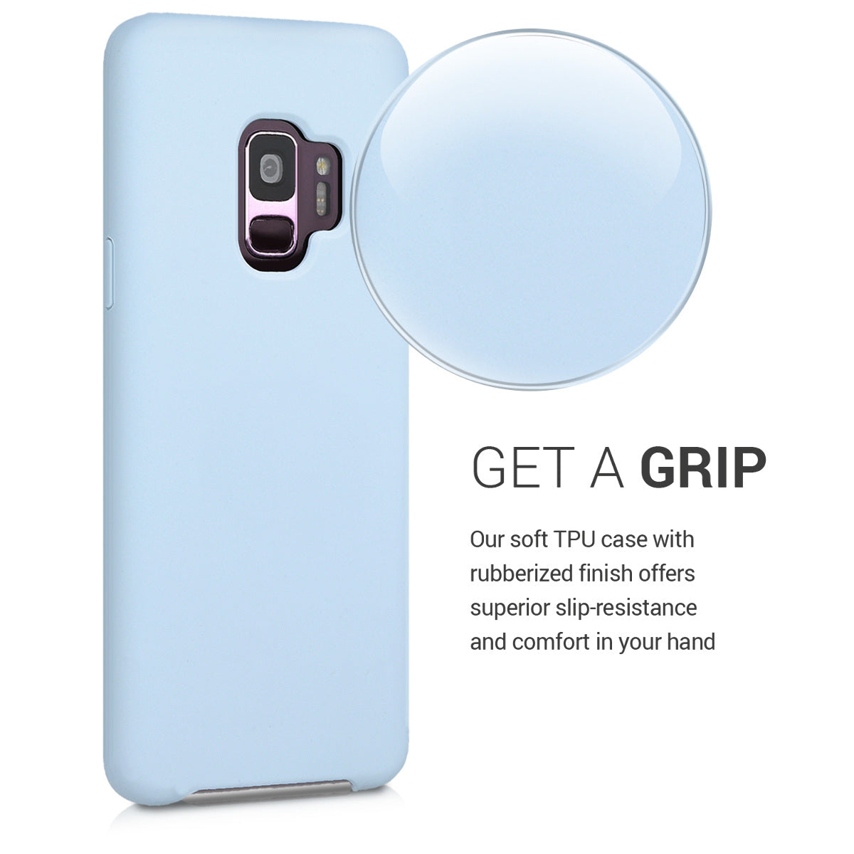 kwmobile Handyhülle für Samsung Galaxy S9 Hülle - Case Silikon - Kabelloses Laden - Schutzhülle Cover