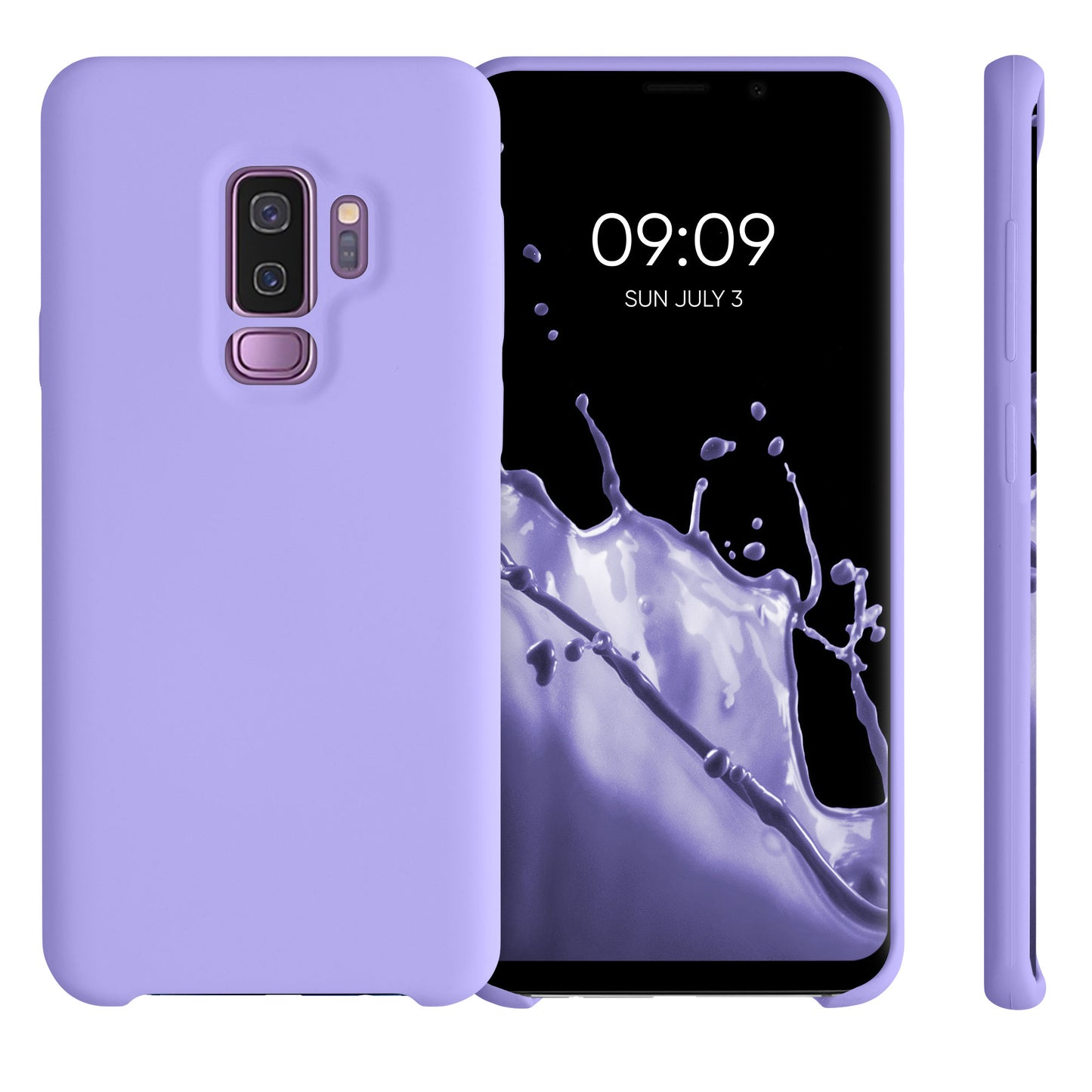kwmobile Handyhülle für Samsung Galaxy S9 Plus Hülle - Case Silikon - Kabelloses Laden - Schutzhülle Cover