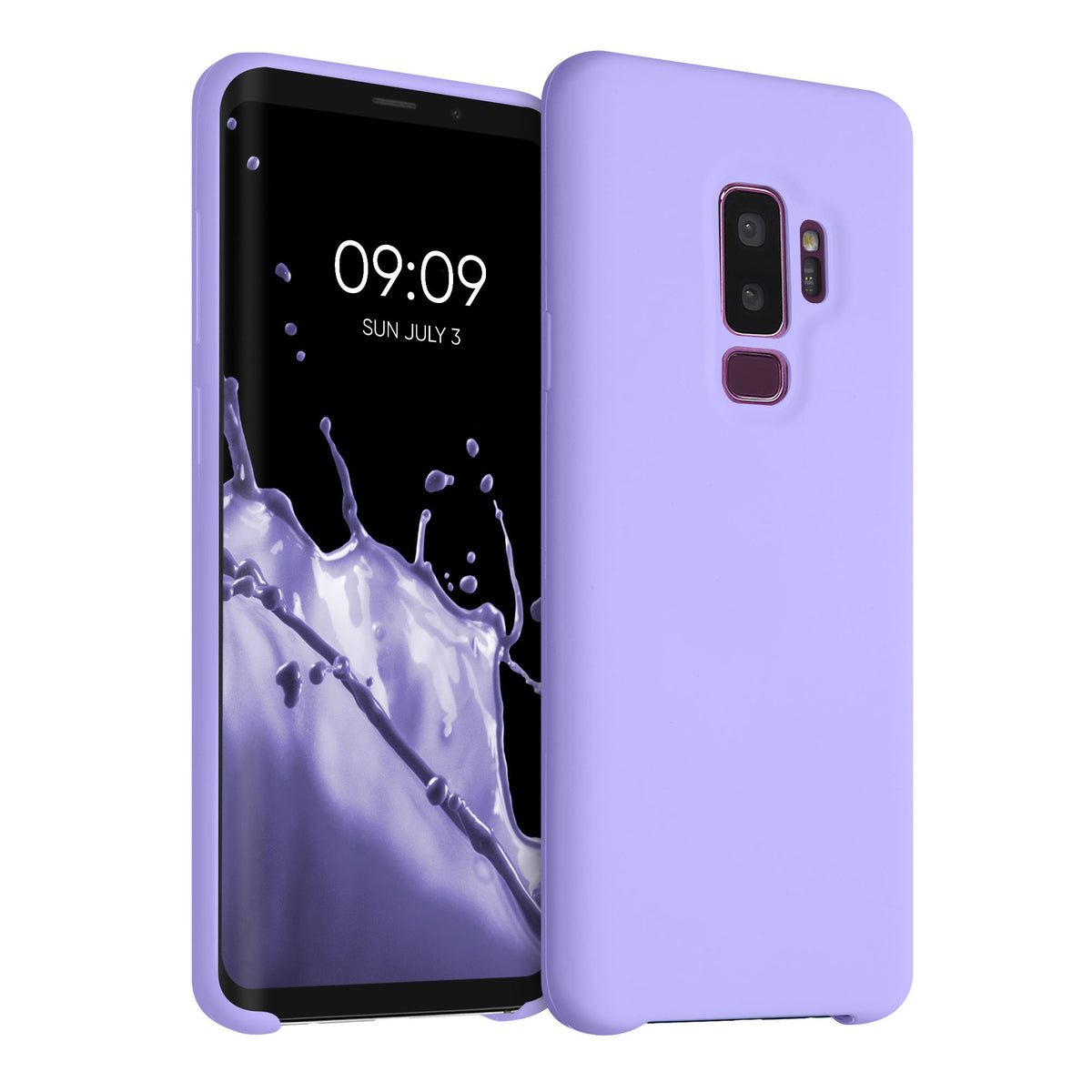 kwmobile Handyhülle für Samsung Galaxy S9 Plus Hülle - Case Silikon - Kabelloses Laden - Schutzhülle Cover