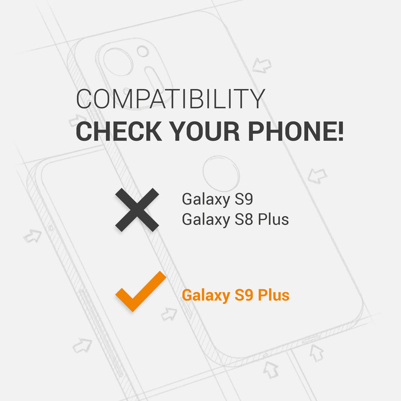 kwmobile Handyhülle für Samsung Galaxy S9 Plus Hülle - Case Silikon - Kabelloses Laden - Schutzhülle Cover