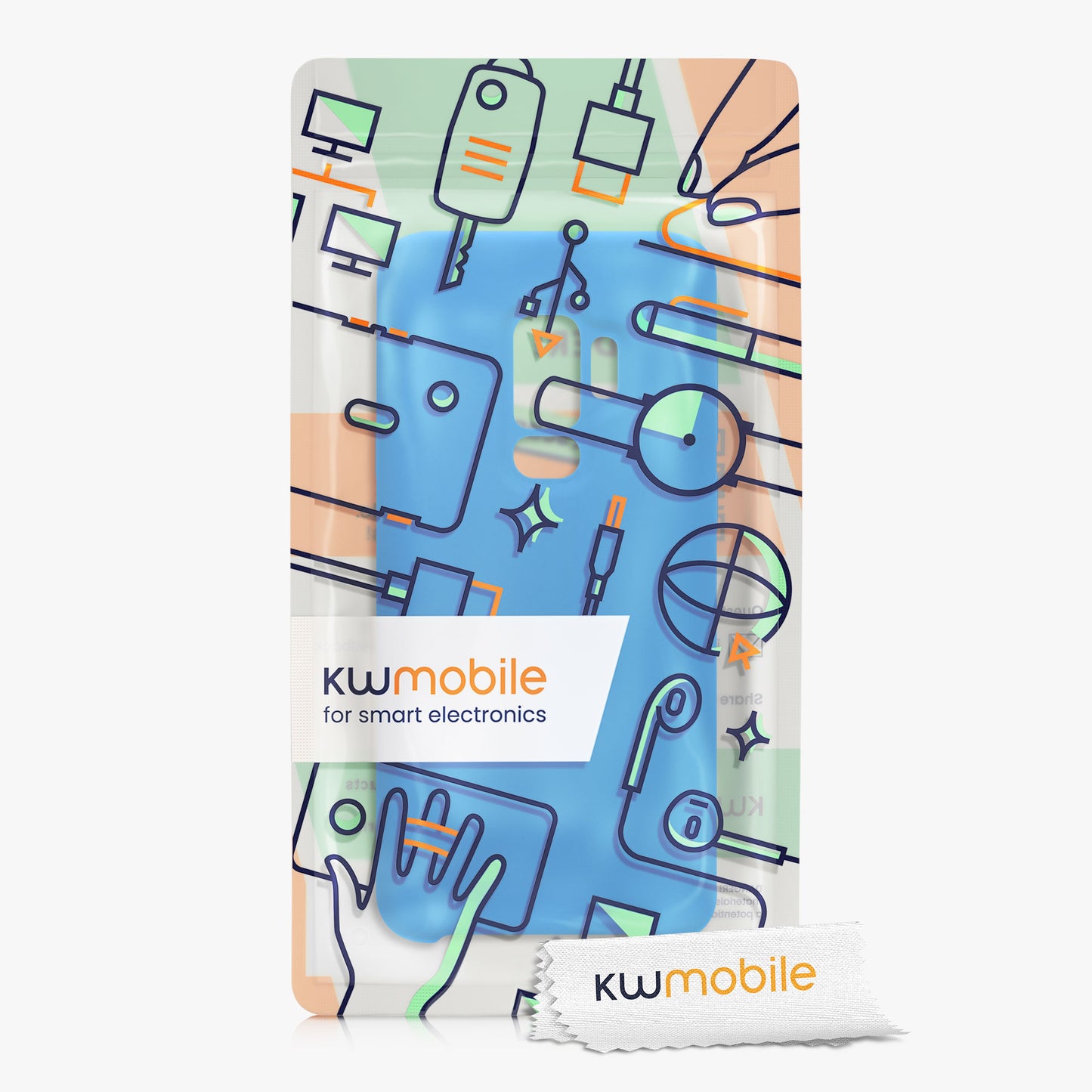 kwmobile Handyhülle für Samsung Galaxy S9 Plus Hülle - Case Silikon - Kabelloses Laden - Schutzhülle Cover