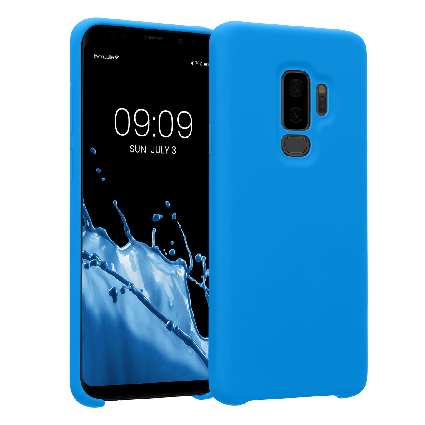 kwmobile Handyhülle für Samsung Galaxy S9 Plus Hülle - Case Silikon - Kabelloses Laden - Schutzhülle Cover