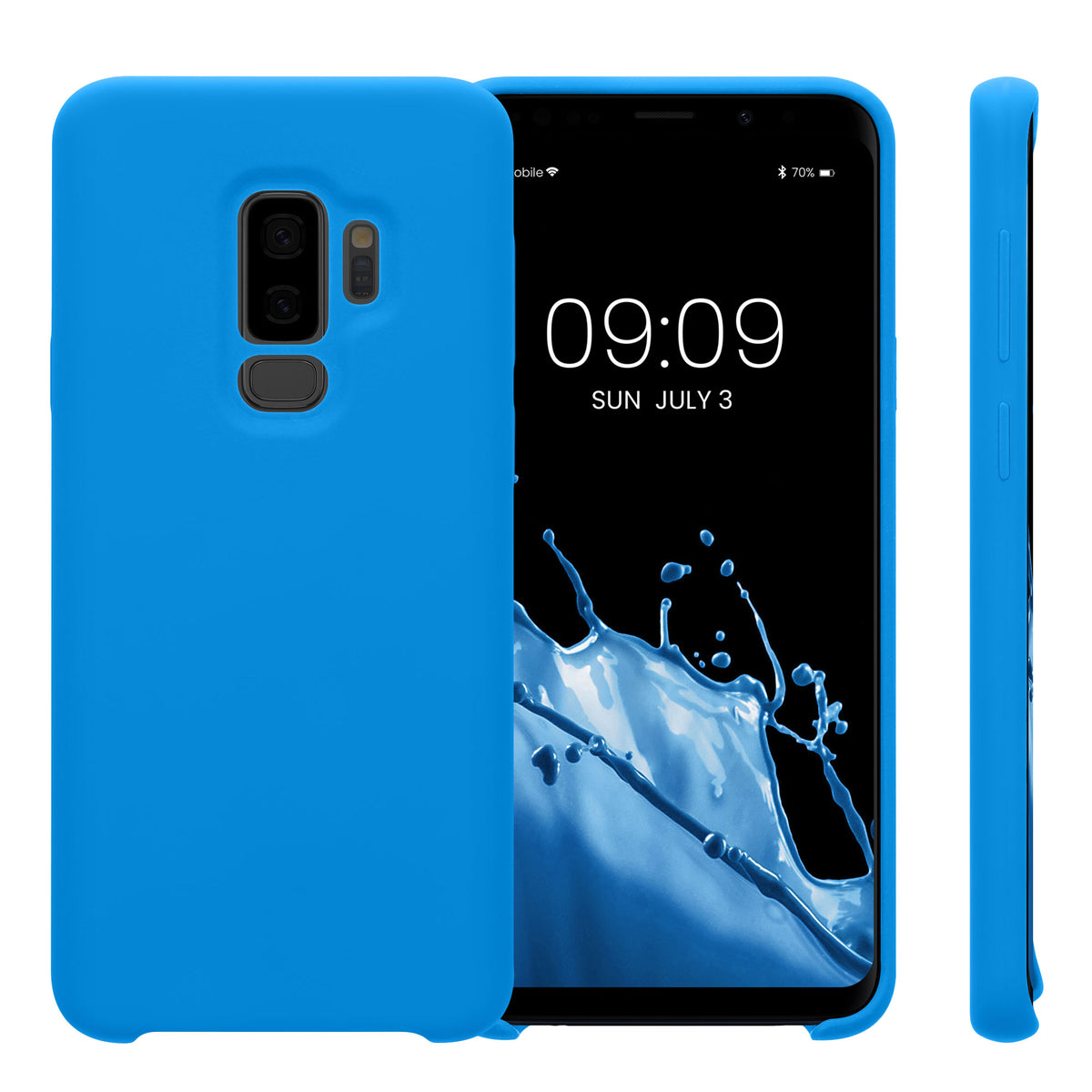 kwmobile Handyhülle für Samsung Galaxy S9 Plus Hülle - Case Silikon - Kabelloses Laden - Schutzhülle Cover