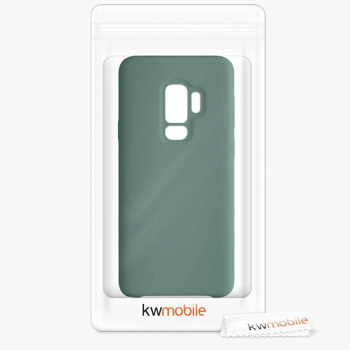 kwmobile Handyhülle für Samsung Galaxy S9 Plus Hülle - Case Silikon - Kabelloses Laden - Schutzhülle Cover