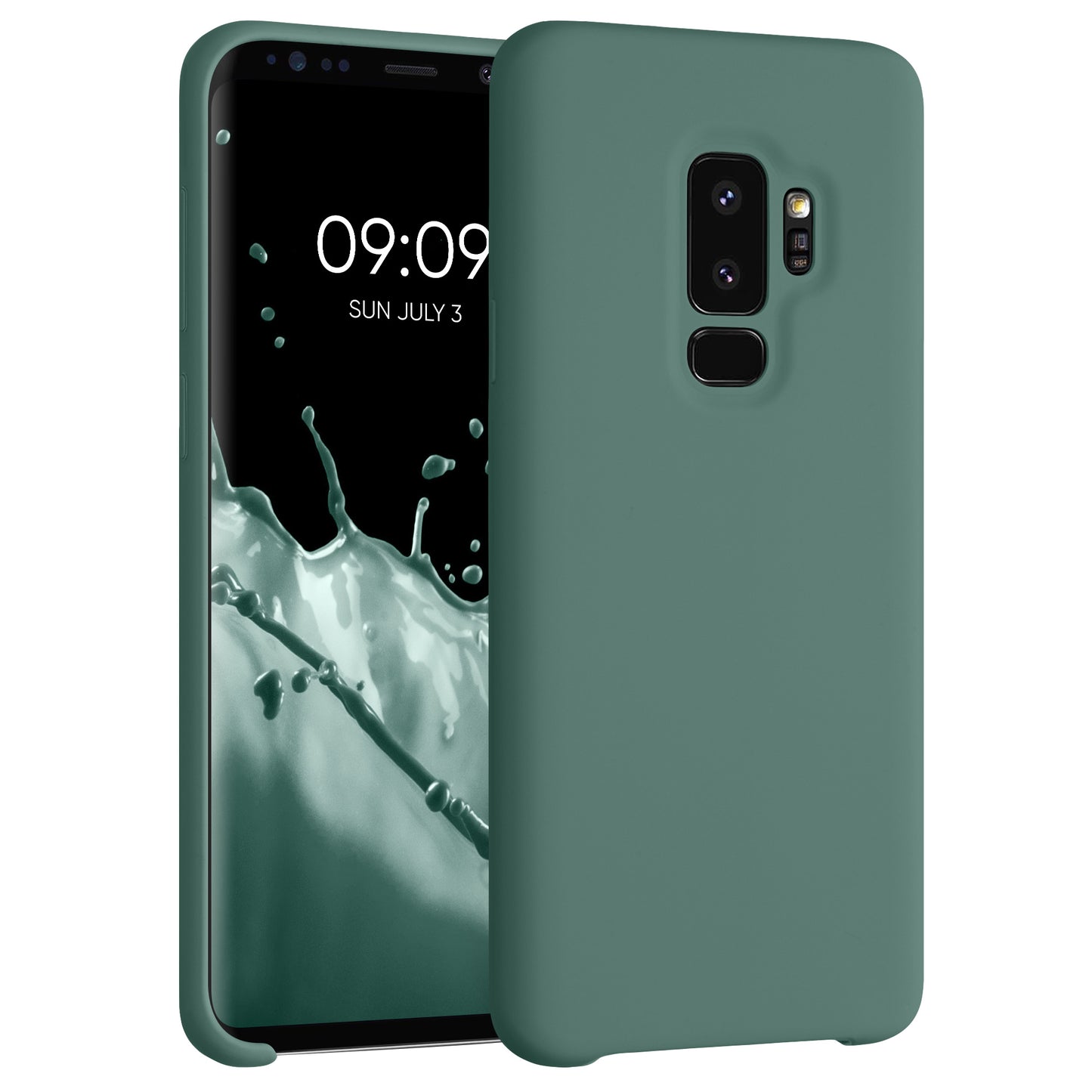kwmobile Handyhülle für Samsung Galaxy S9 Plus Hülle - Case Silikon - Kabelloses Laden - Schutzhülle Cover