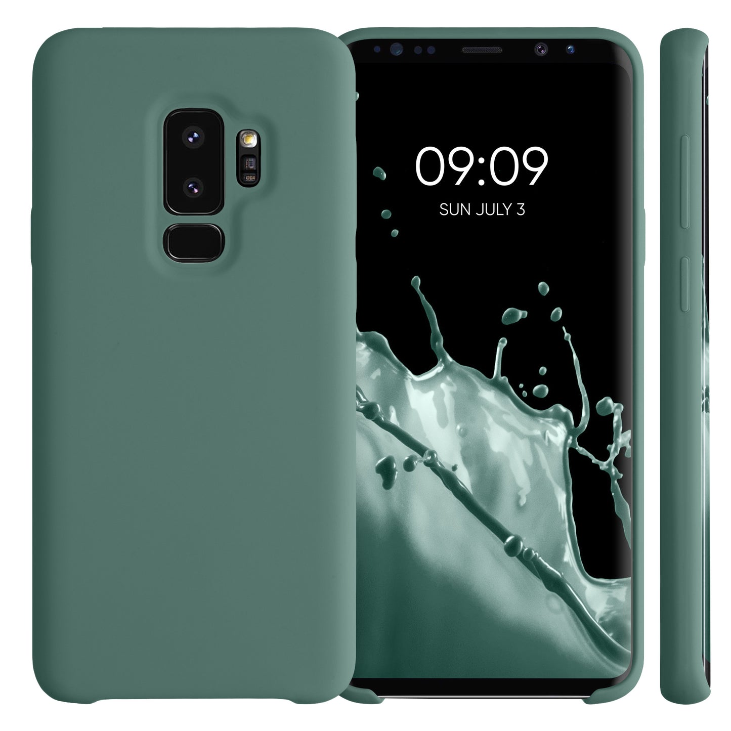 kwmobile Handyhülle für Samsung Galaxy S9 Plus Hülle - Case Silikon - Kabelloses Laden - Schutzhülle Cover