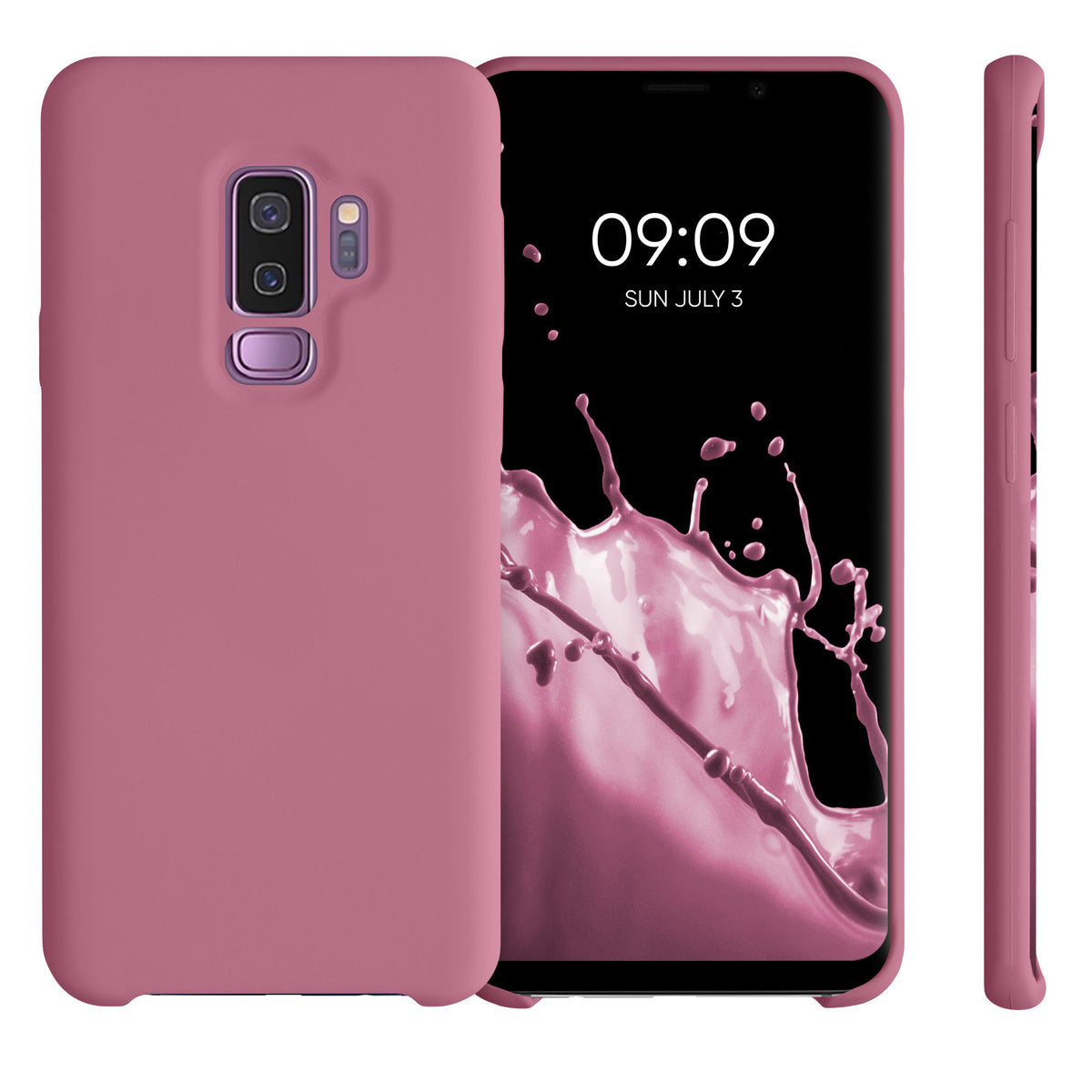 kwmobile Handyhülle für Samsung Galaxy S9 Plus Hülle - Case Silikon - Kabelloses Laden - Schutzhülle Cover