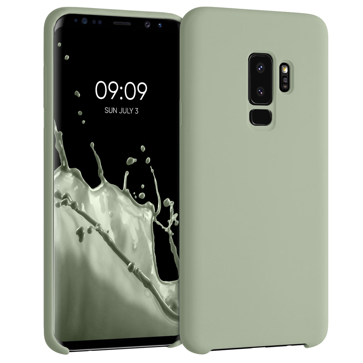 kwmobile Handyhülle für Samsung Galaxy S9 Plus Hülle - Case Silikon - Kabelloses Laden - Schutzhülle Cover
