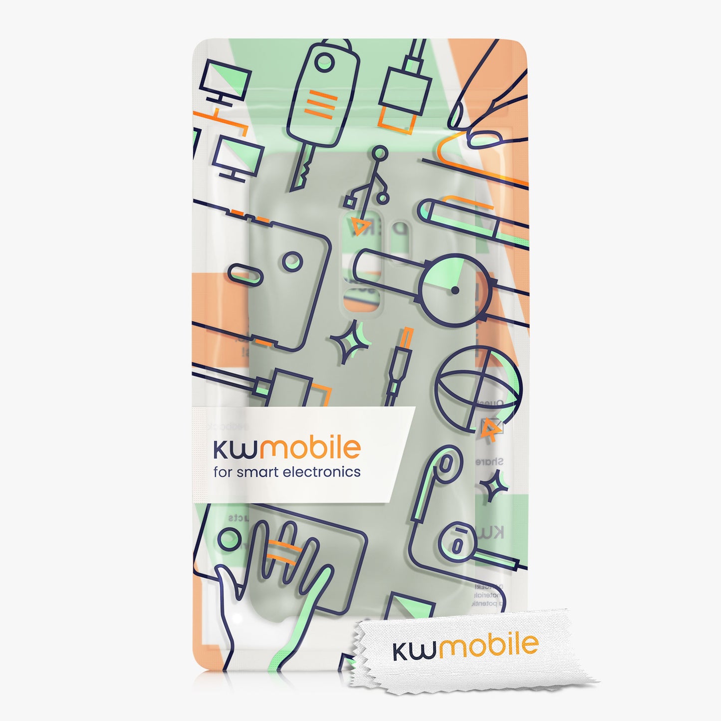 kwmobile Handyhülle für Samsung Galaxy S9 Plus Hülle - Case Silikon - Kabelloses Laden - Schutzhülle Cover