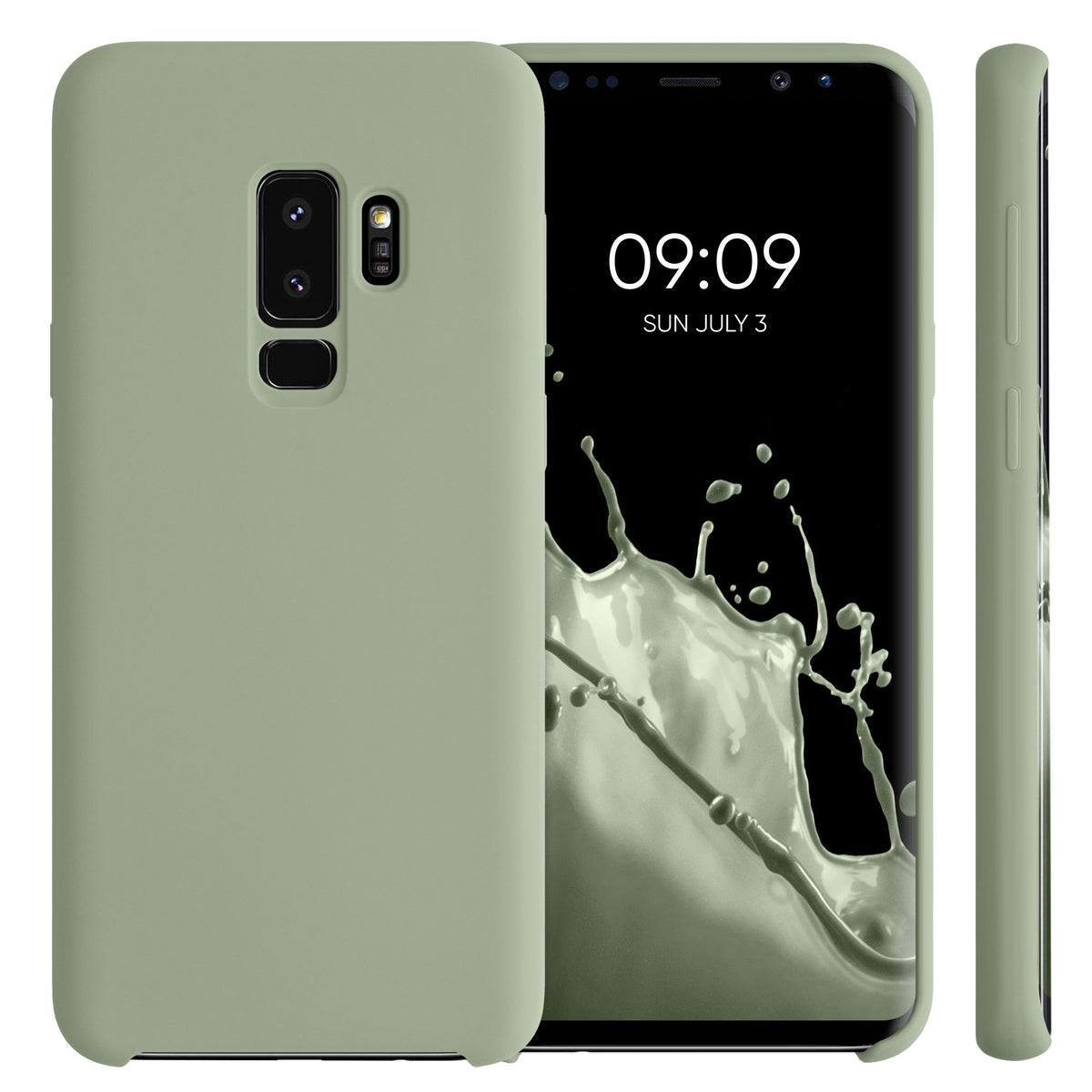 kwmobile Handyhülle für Samsung Galaxy S9 Plus Hülle - Case Silikon - Kabelloses Laden - Schutzhülle Cover