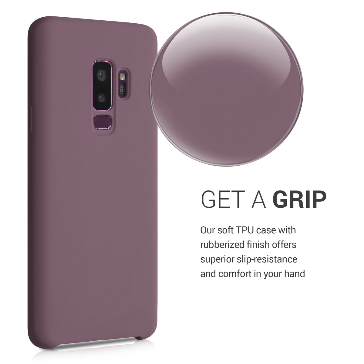kwmobile Handyhülle für Samsung Galaxy S9 Plus Hülle - Case Silikon - Kabelloses Laden - Schutzhülle Cover