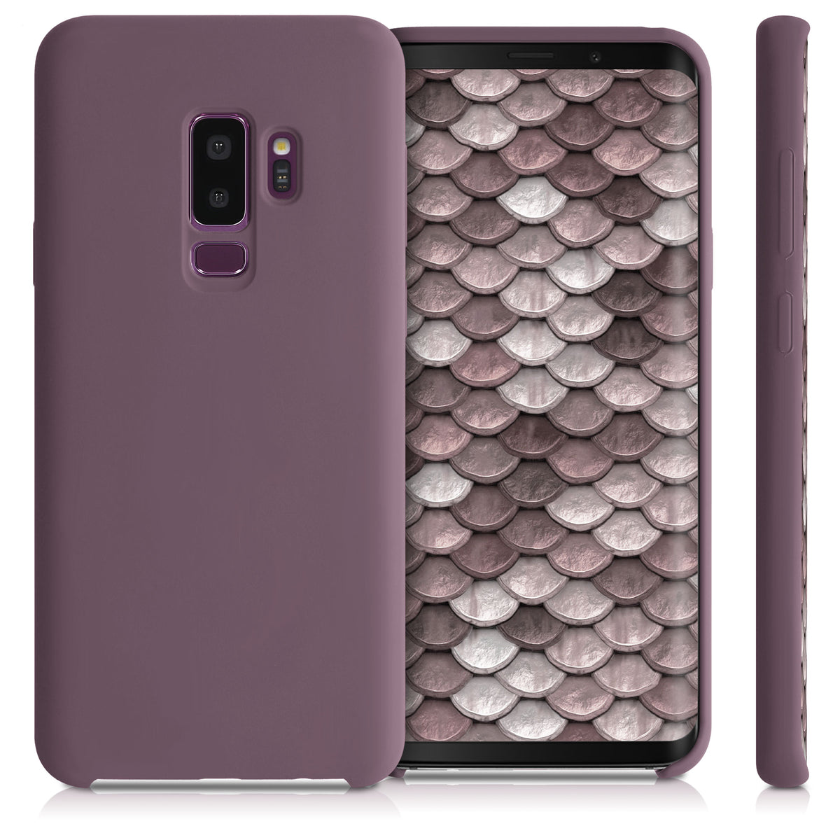 kwmobile Handyhülle für Samsung Galaxy S9 Plus Hülle - Case Silikon - Kabelloses Laden - Schutzhülle Cover