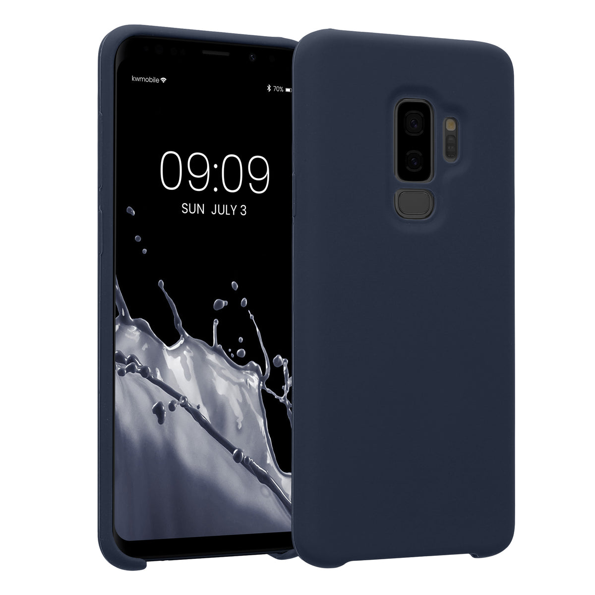 kwmobile Handyhülle für Samsung Galaxy S9 Plus Hülle - Case Silikon - Kabelloses Laden - Schutzhülle Cover