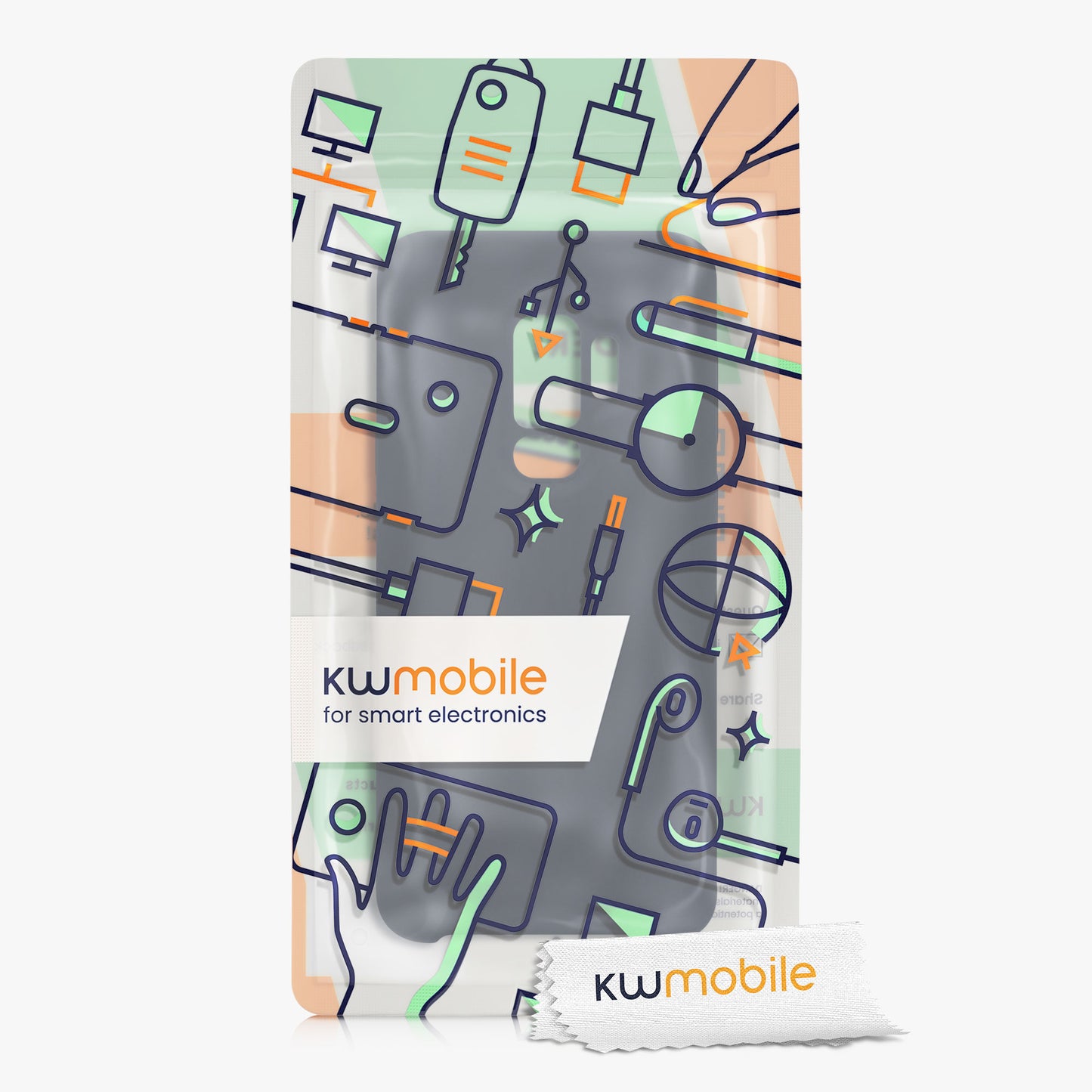 kwmobile Handyhülle für Samsung Galaxy S9 Plus Hülle - Case Silikon - Kabelloses Laden - Schutzhülle Cover