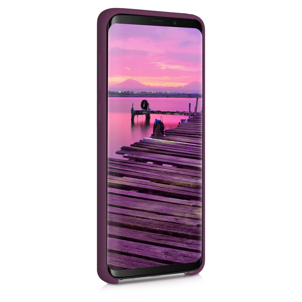 kwmobile Handyhülle für Samsung Galaxy S9 Plus Hülle - Case Silikon - Kabelloses Laden - Schutzhülle Cover