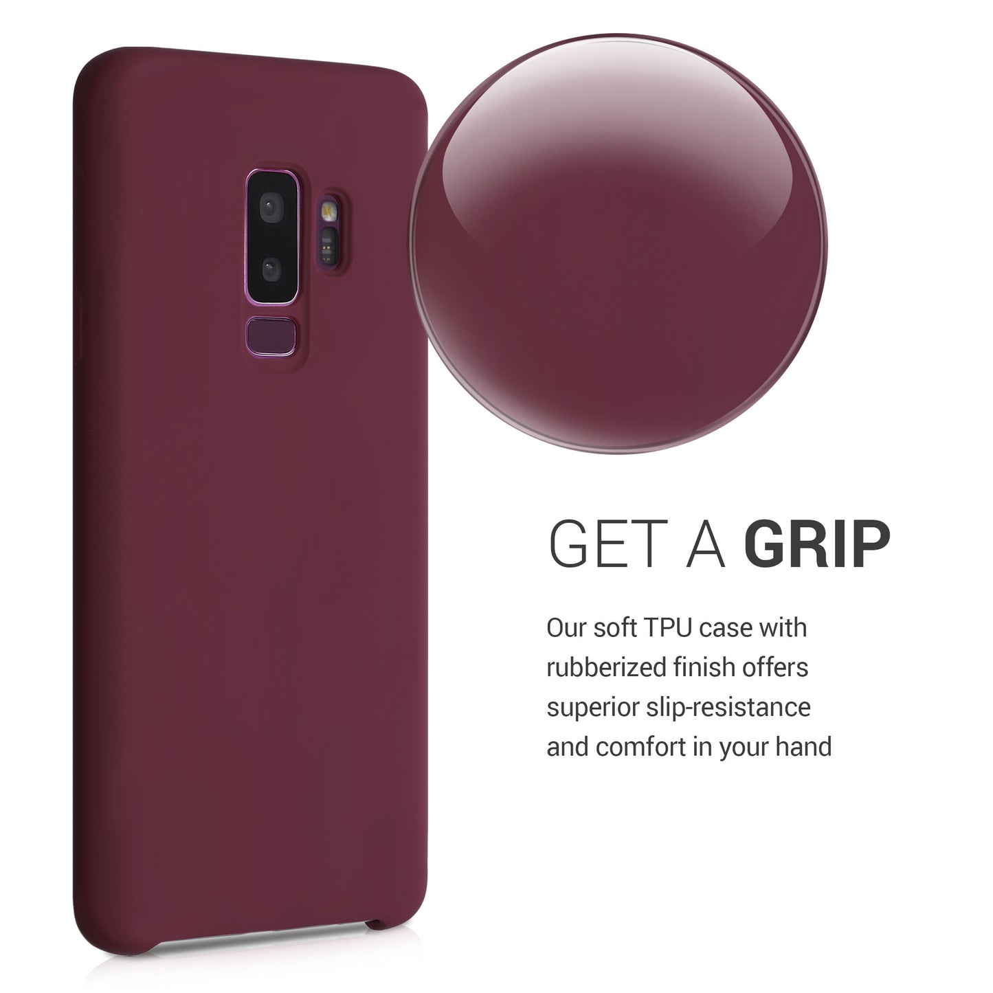 kwmobile Handyhülle für Samsung Galaxy S9 Plus Hülle - Case Silikon - Kabelloses Laden - Schutzhülle Cover