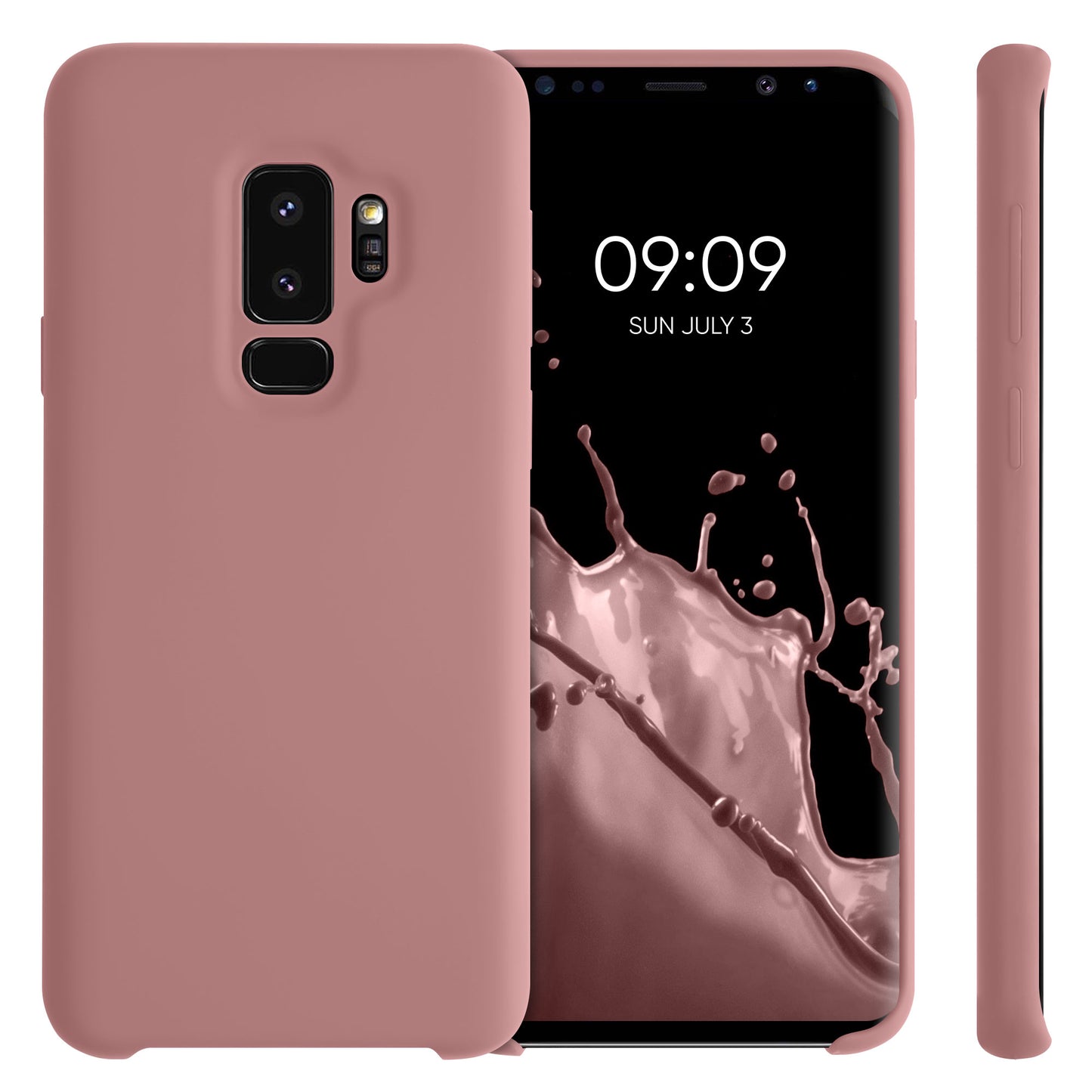kwmobile Handyhülle für Samsung Galaxy S9 Plus Hülle - Case Silikon - Kabelloses Laden - Schutzhülle Cover