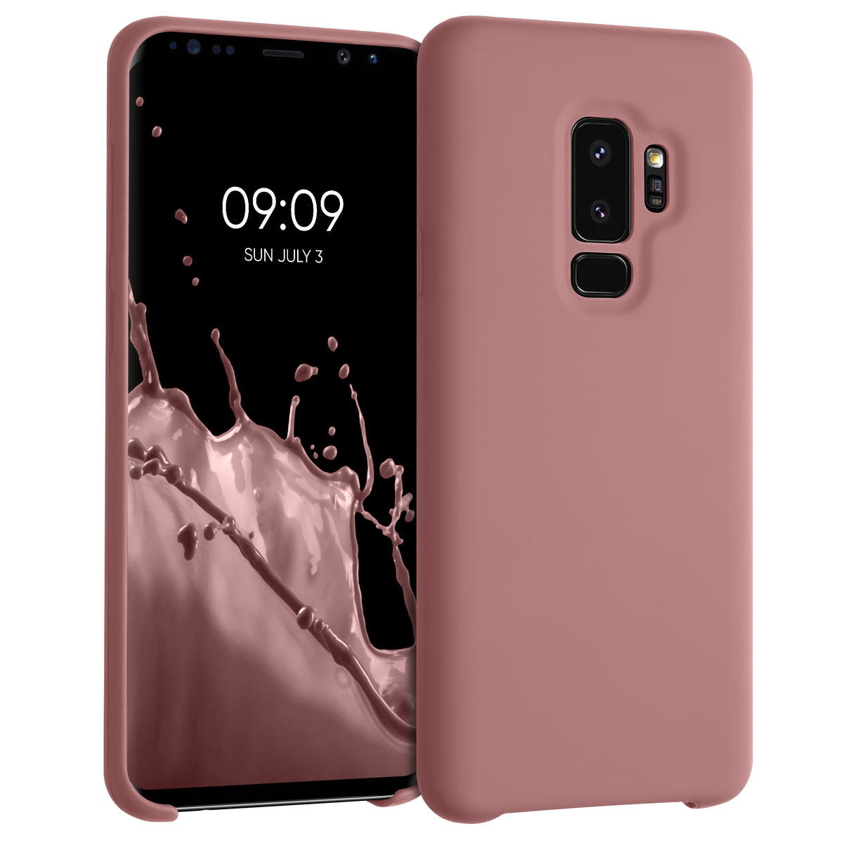 kwmobile Handyhülle für Samsung Galaxy S9 Plus Hülle - Case Silikon - Kabelloses Laden - Schutzhülle Cover