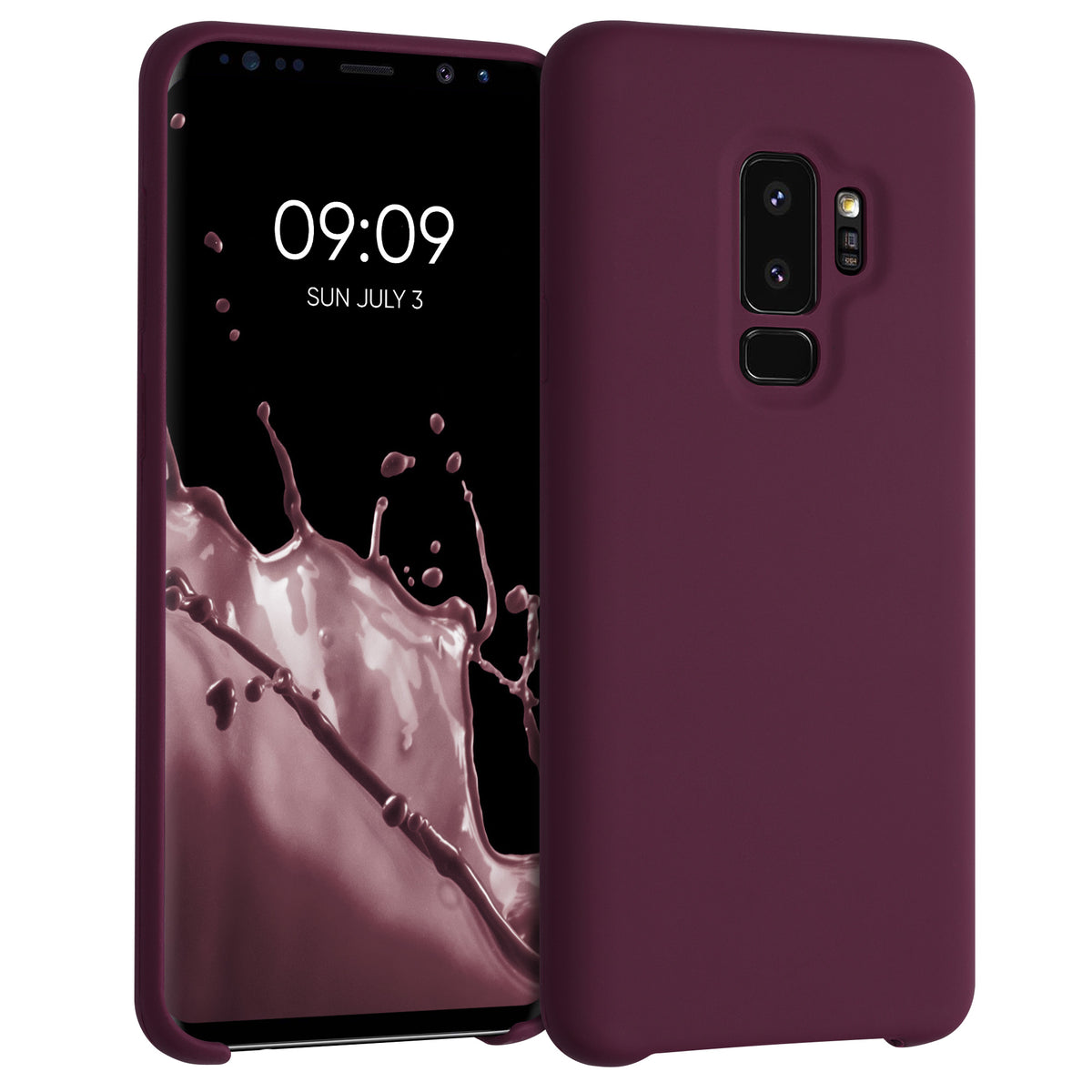 kwmobile Handyhülle für Samsung Galaxy S9 Plus Hülle - Case Silikon - Kabelloses Laden - Schutzhülle Cover