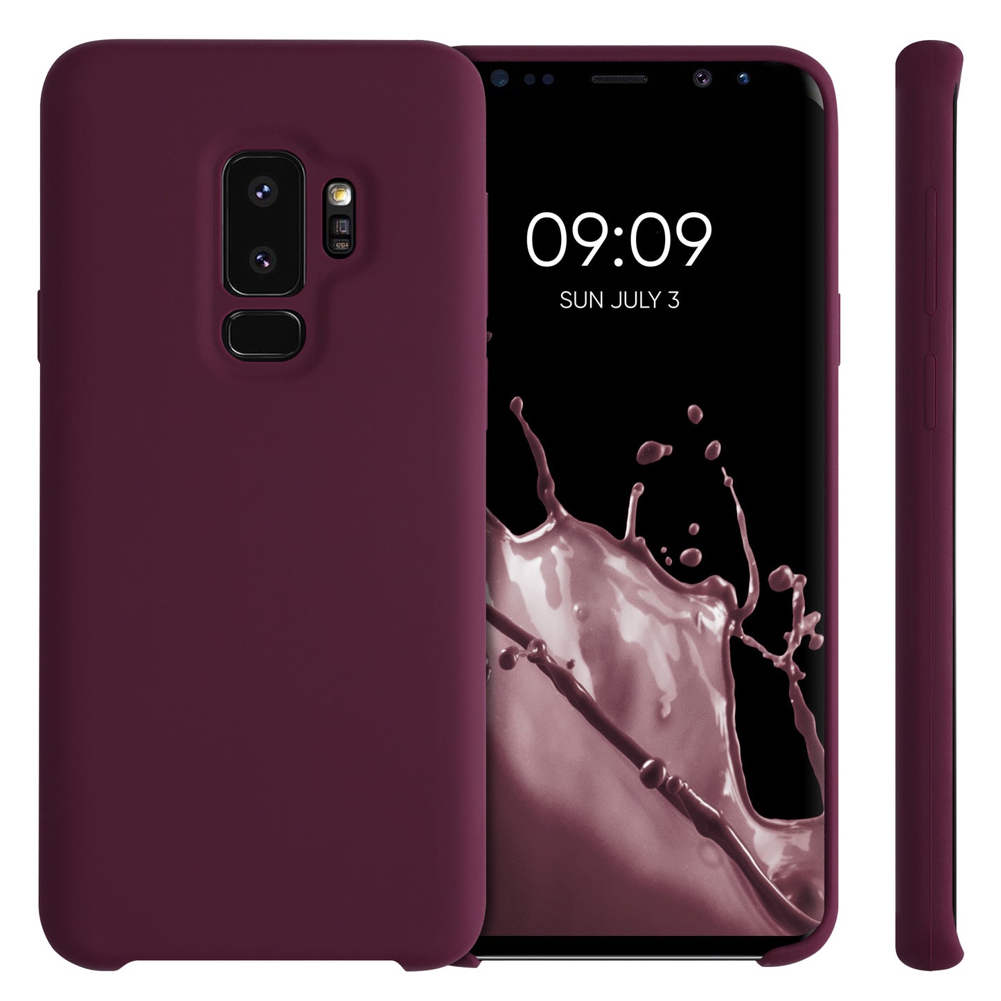 kwmobile Handyhülle für Samsung Galaxy S9 Plus Hülle - Case Silikon - Kabelloses Laden - Schutzhülle Cover