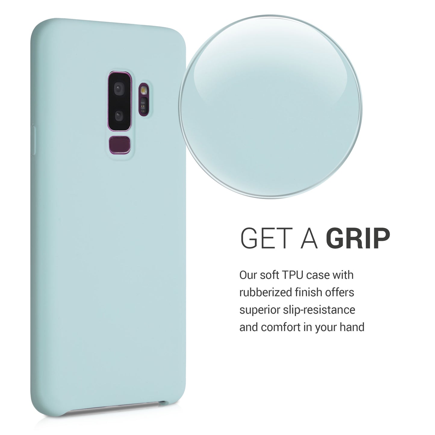 kwmobile Handyhülle für Samsung Galaxy S9 Plus Hülle - Case Silikon - Kabelloses Laden - Schutzhülle Cover