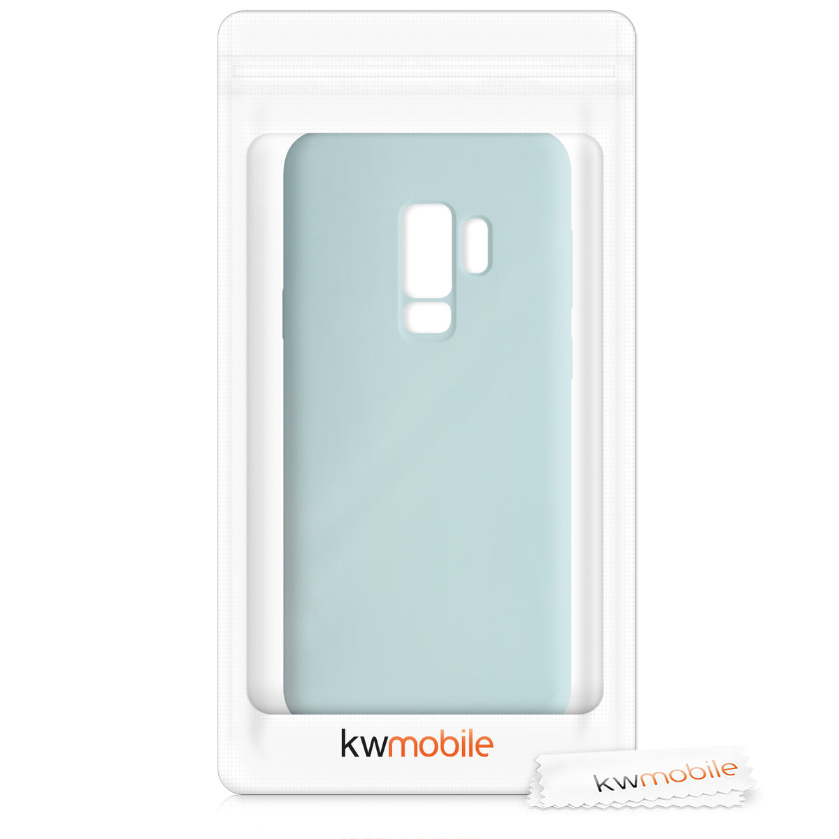 kwmobile Handyhülle für Samsung Galaxy S9 Plus Hülle - Case Silikon - Kabelloses Laden - Schutzhülle Cover