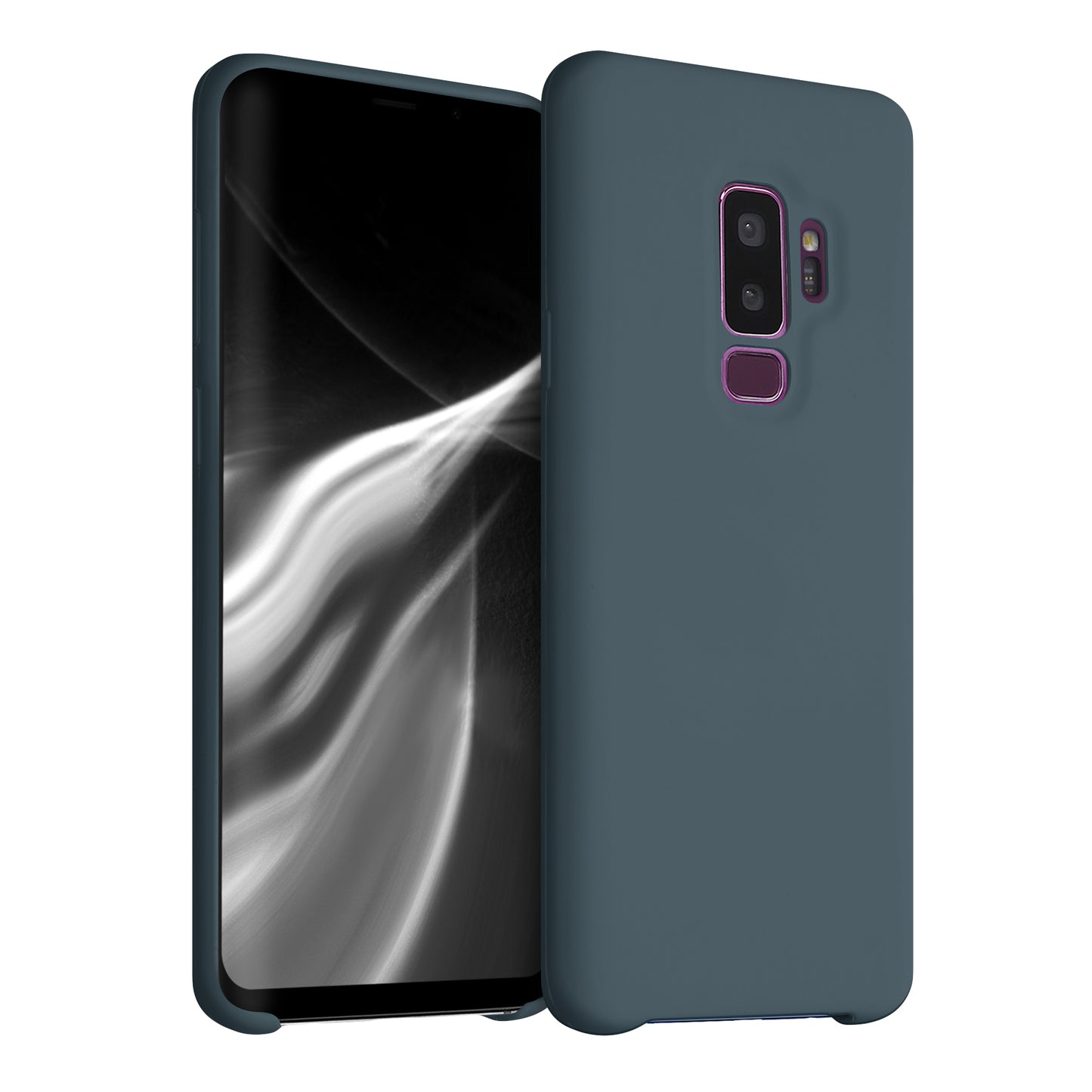 kwmobile Handyhülle für Samsung Galaxy S9 Plus Hülle - Case Silikon - Kabelloses Laden - Schutzhülle Cover