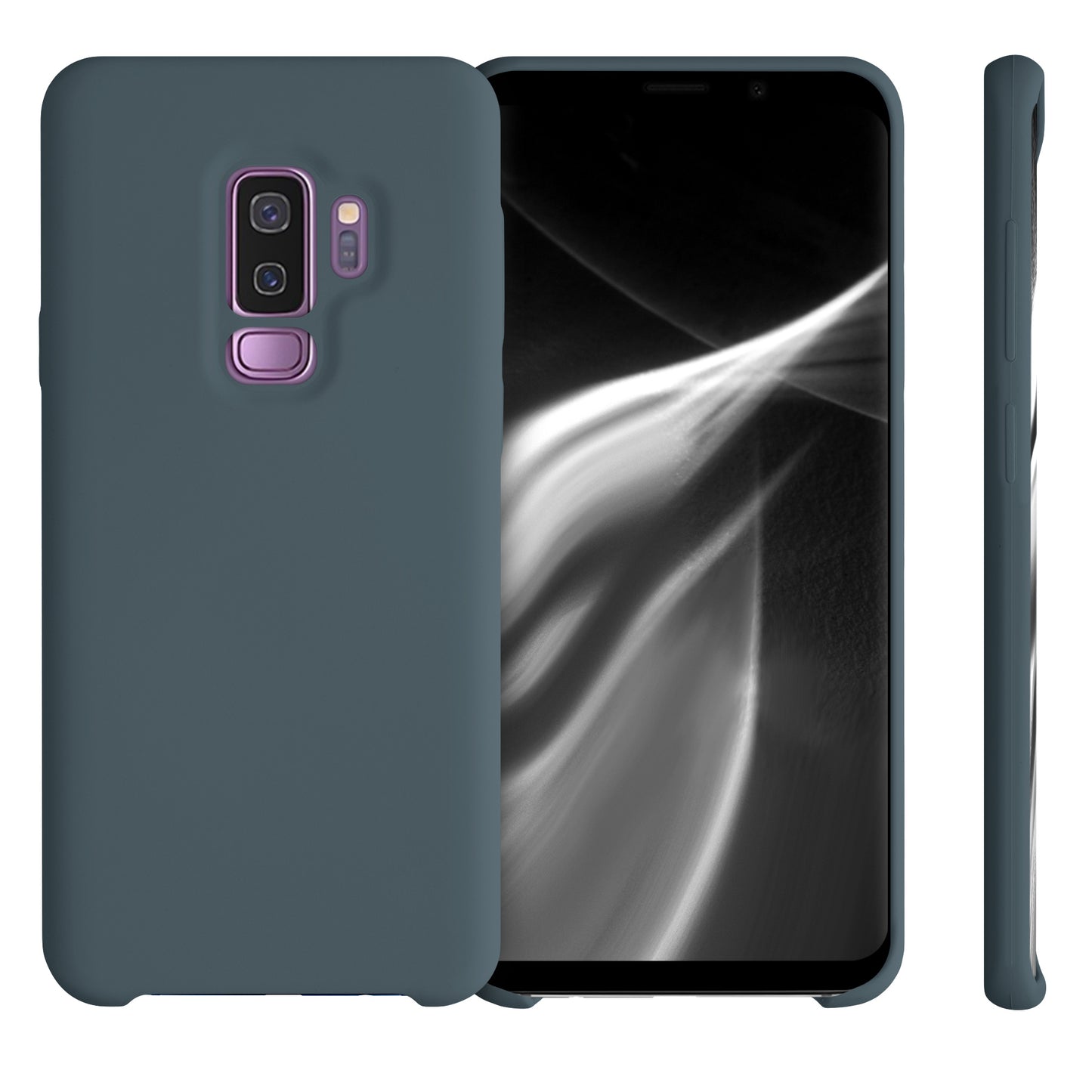 kwmobile Handyhülle für Samsung Galaxy S9 Plus Hülle - Case Silikon - Kabelloses Laden - Schutzhülle Cover