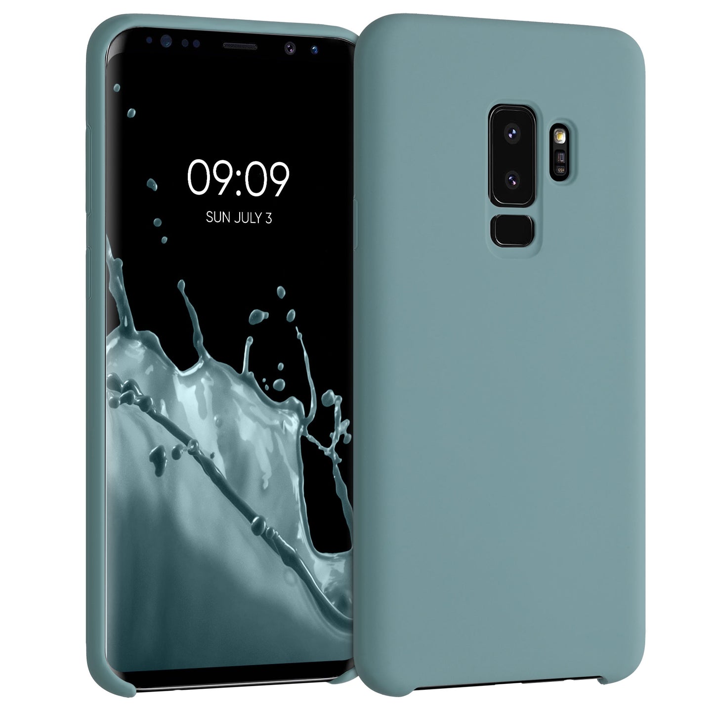 kwmobile Handyhülle für Samsung Galaxy S9 Plus Hülle - Case Silikon - Kabelloses Laden - Schutzhülle Cover