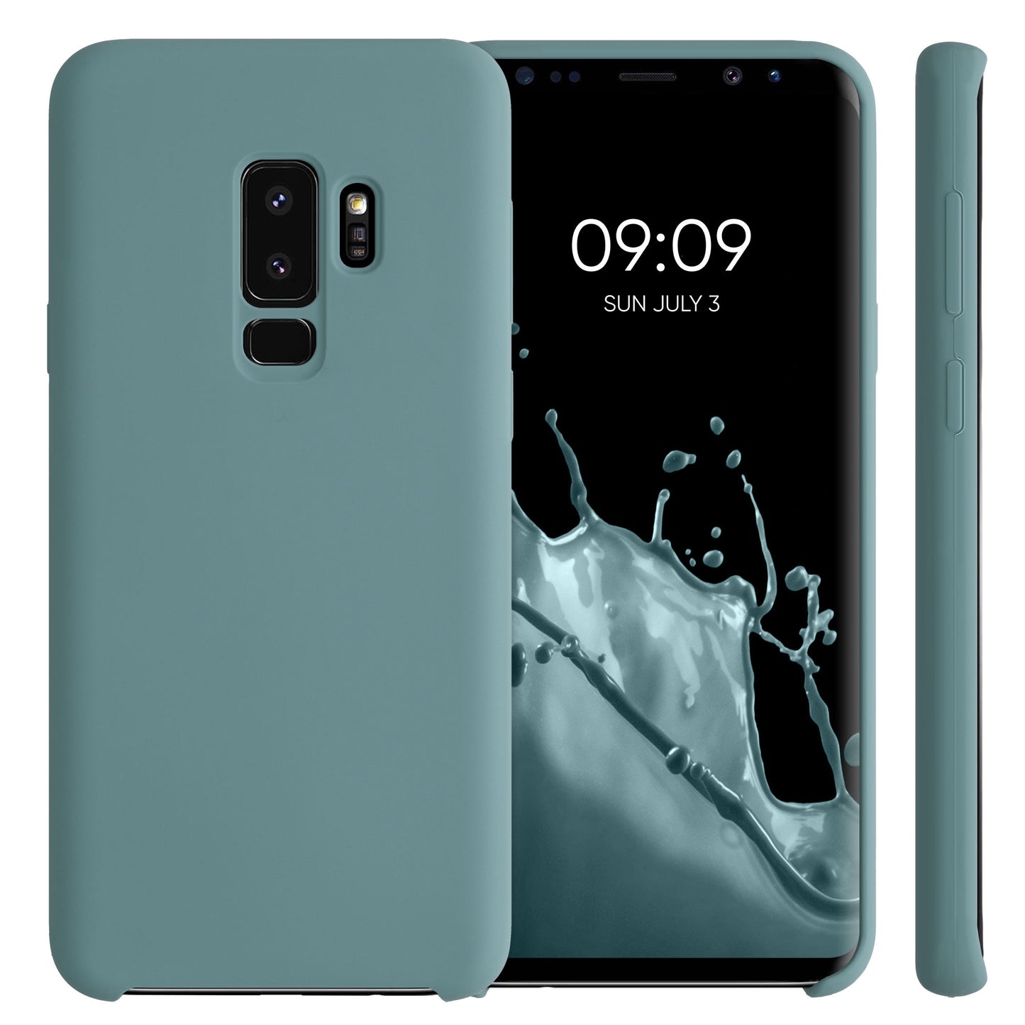 kwmobile Handyhülle für Samsung Galaxy S9 Plus Hülle - Case Silikon - Kabelloses Laden - Schutzhülle Cover