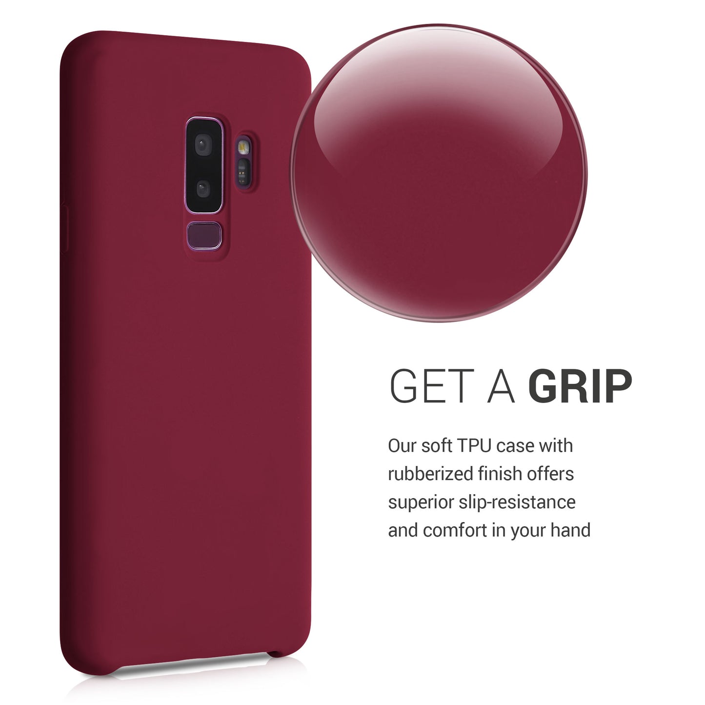 kwmobile Handyhülle für Samsung Galaxy S9 Plus Hülle - Case Silikon - Kabelloses Laden - Schutzhülle Cover